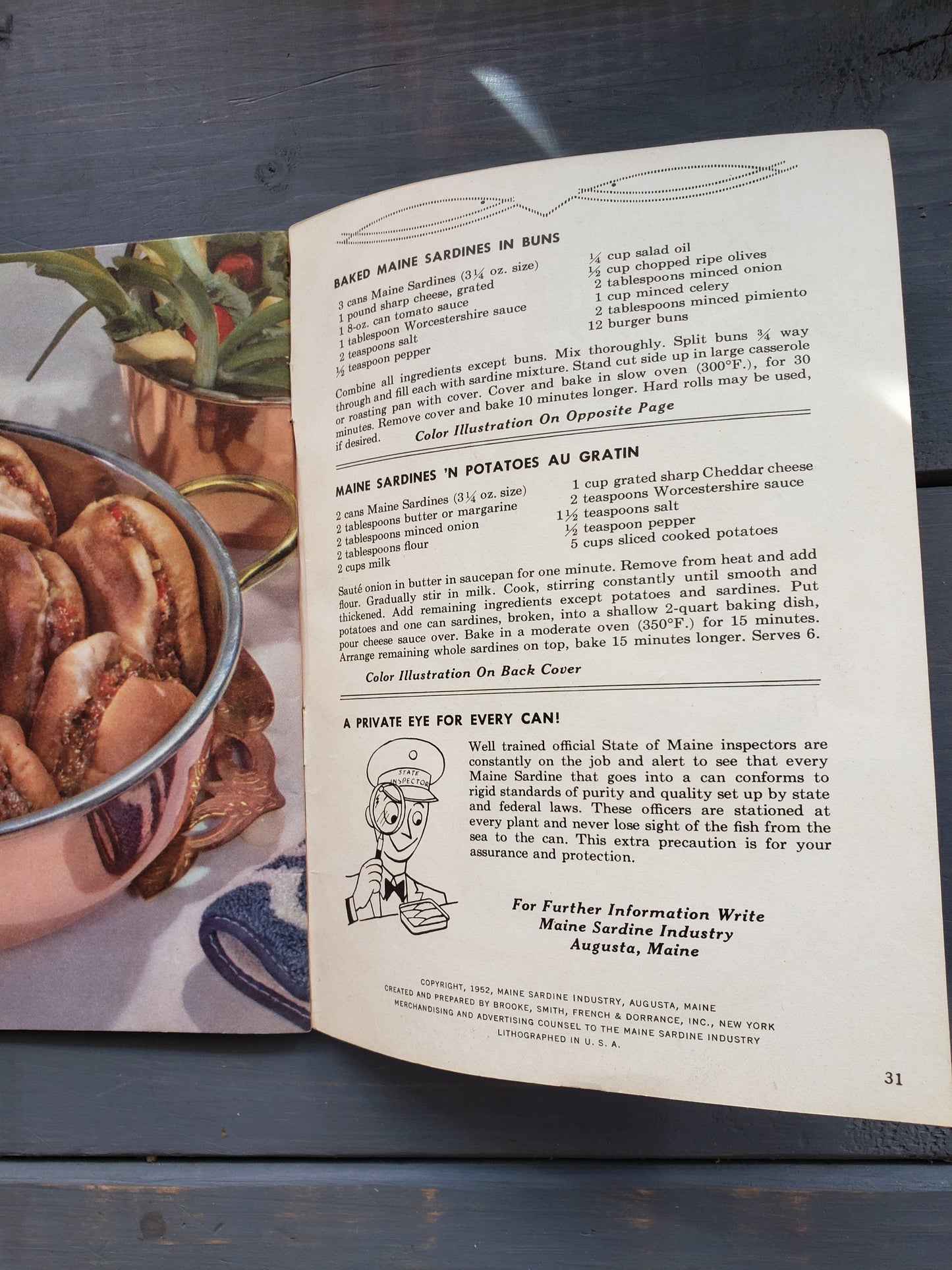 Maine Sardines cookbook