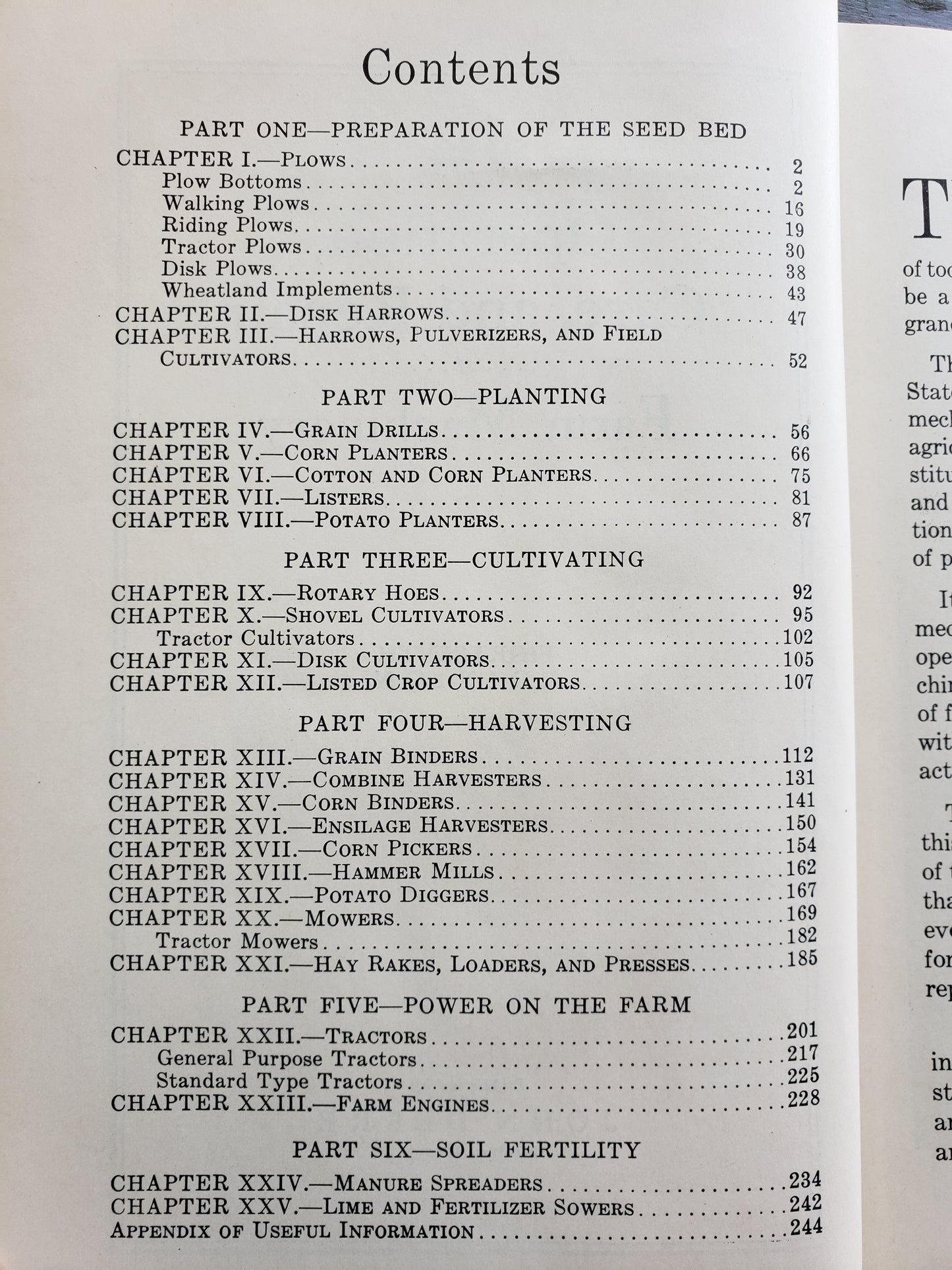 The Operation, Care and Repair of Farm Machinery Thirteenth Edition,