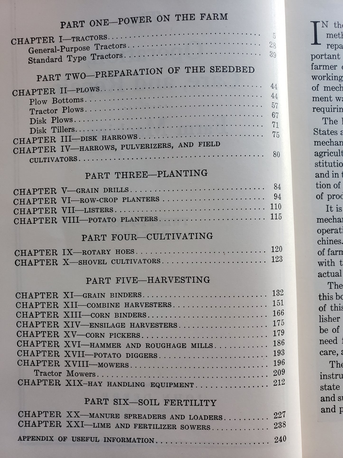 The Operation, Care and Repair of Farm Machinery Twenty First Edition