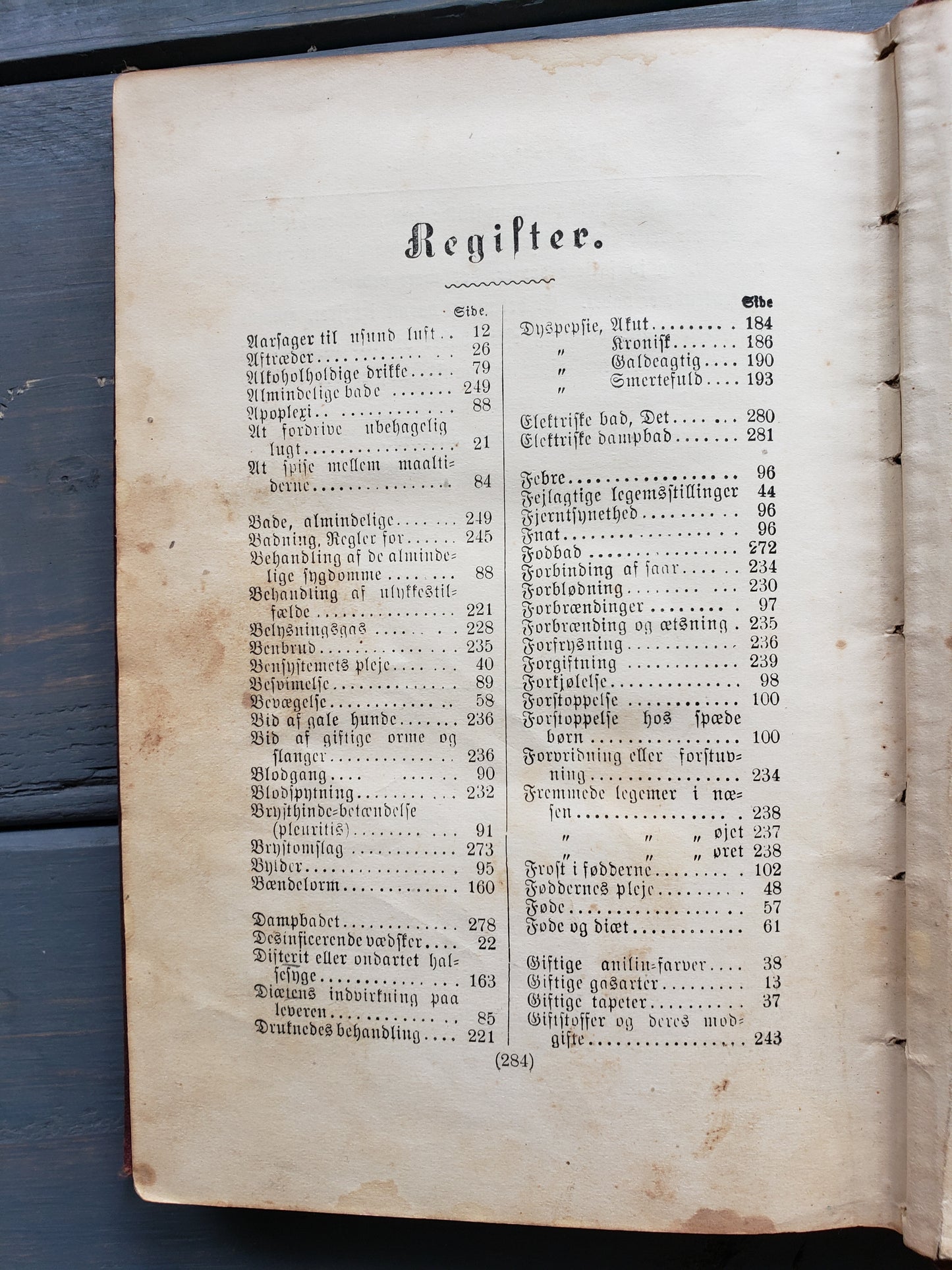 Sundhedshaandbog (1888) Health handbook for Home