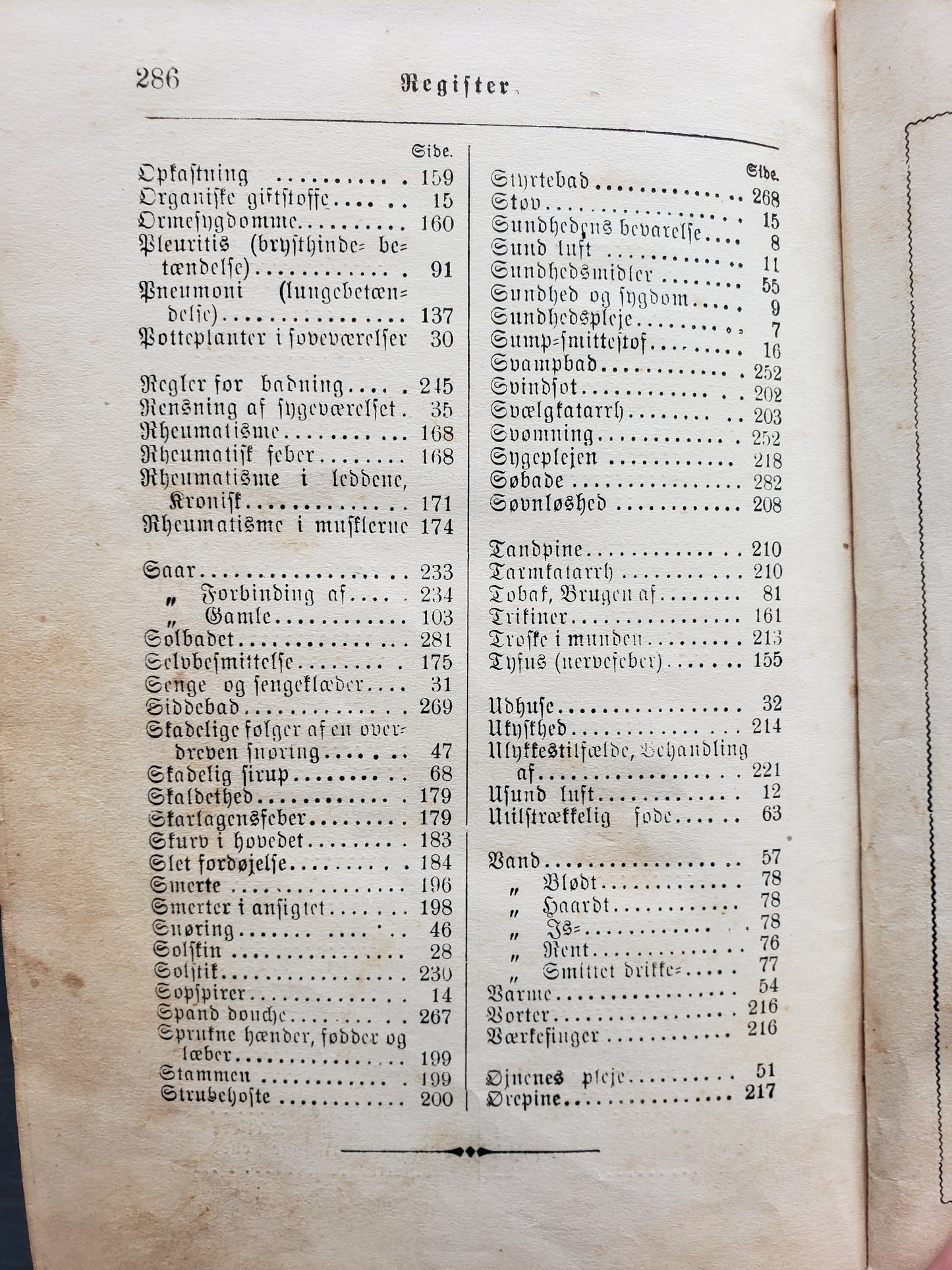 Sundhedshaandbog (1888) Health handbook for Home