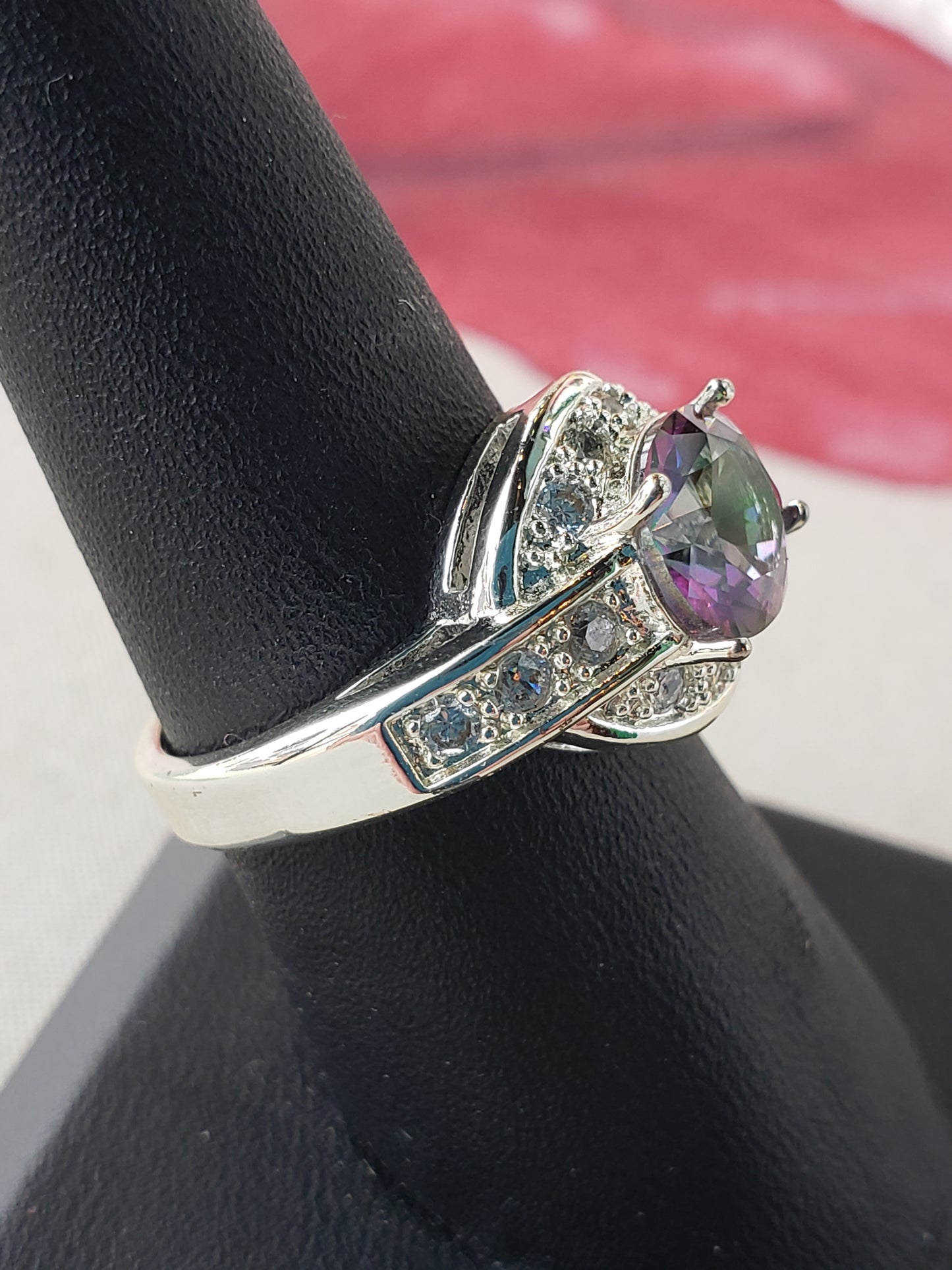 .925 Mystic Topaz ring size 7.5