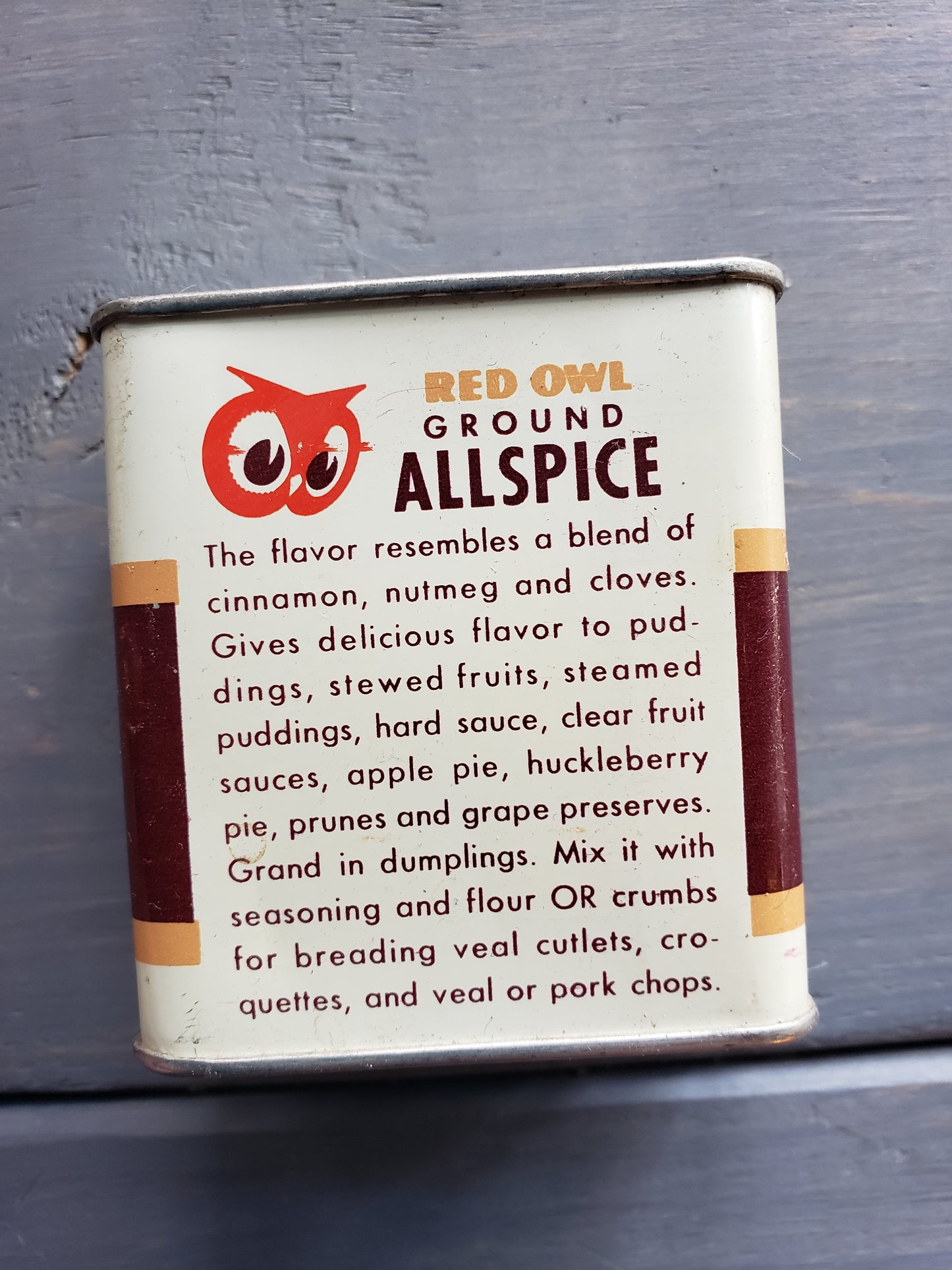Red Owl Ground Allspice tin (1948)