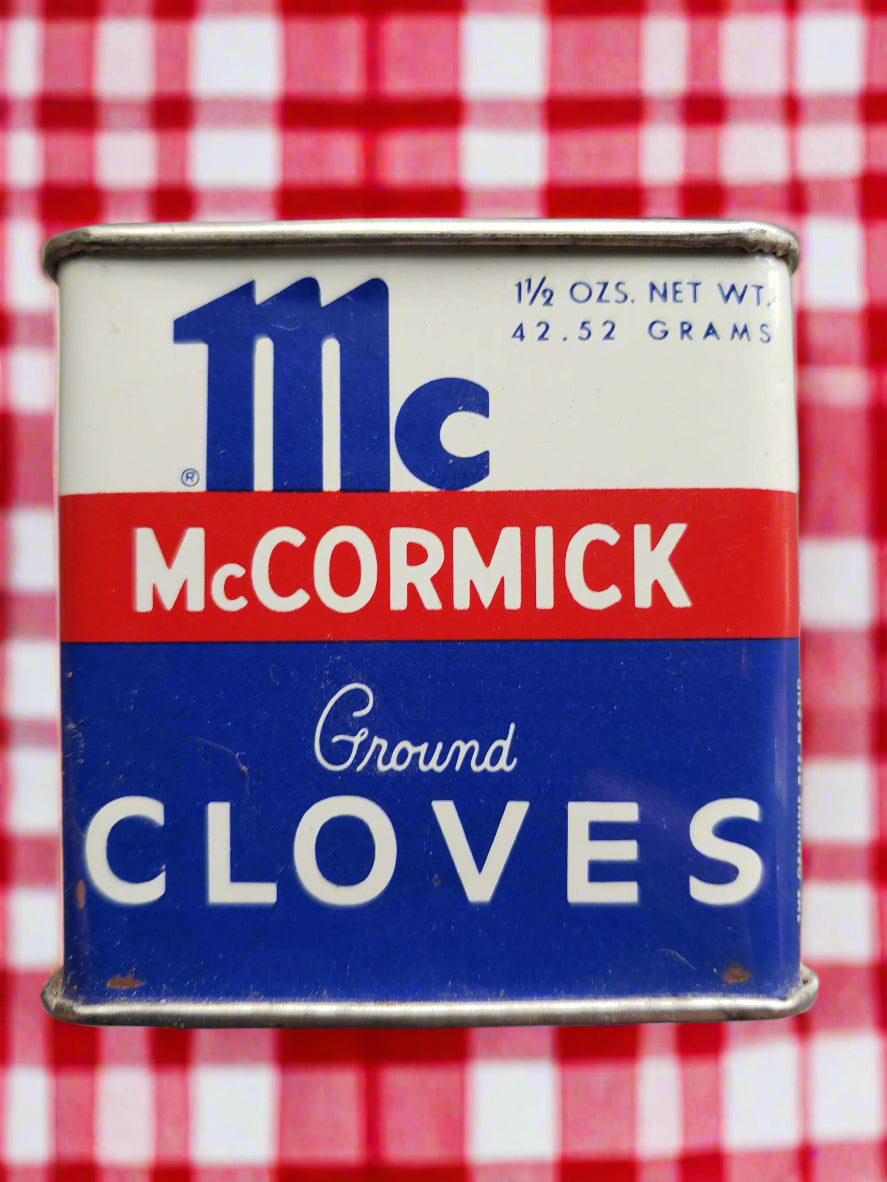 McCormick Ground Cloves tin (1950s)
