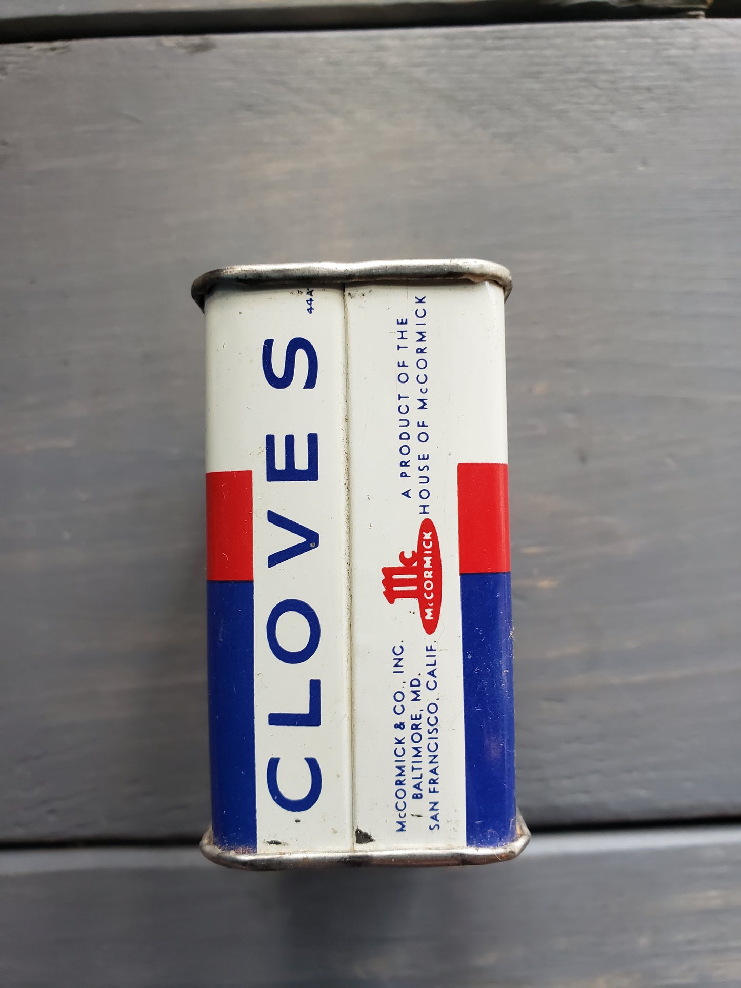McCormick Ground Cloves tin (1950s)