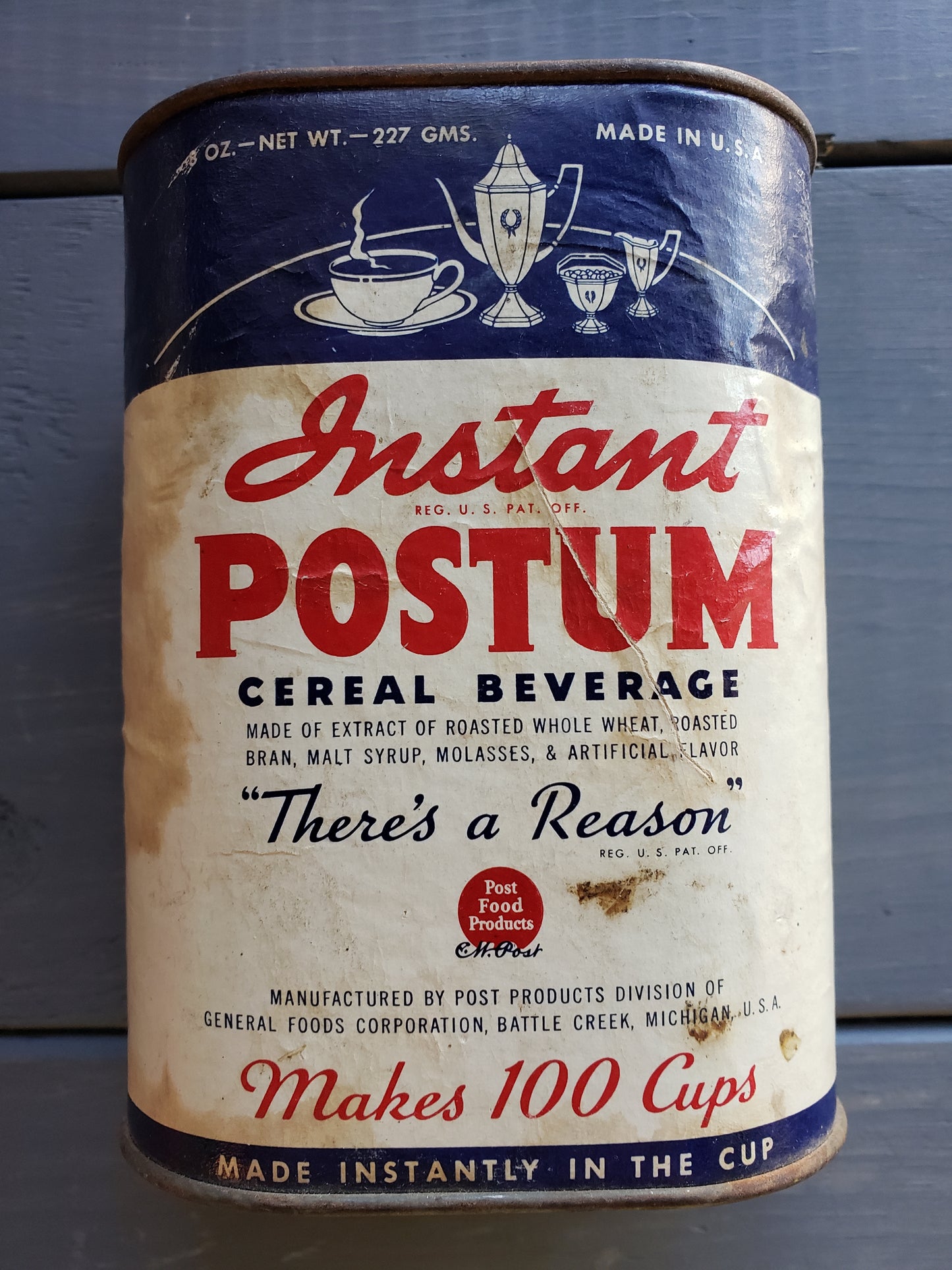 Instant Postum vintage tin