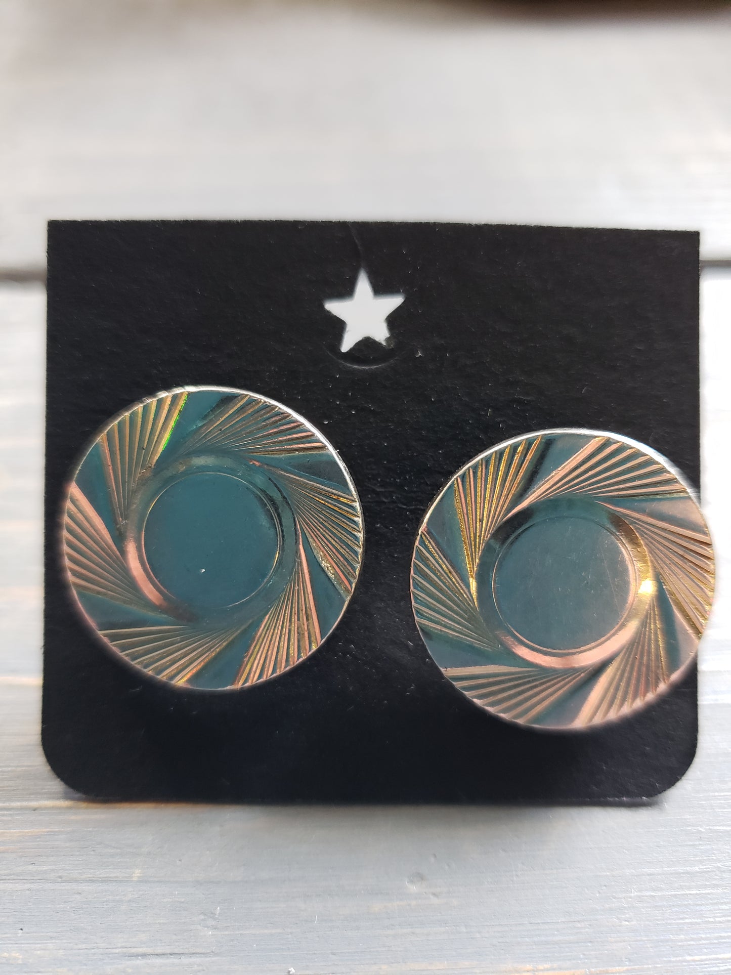Round vintage cuff links