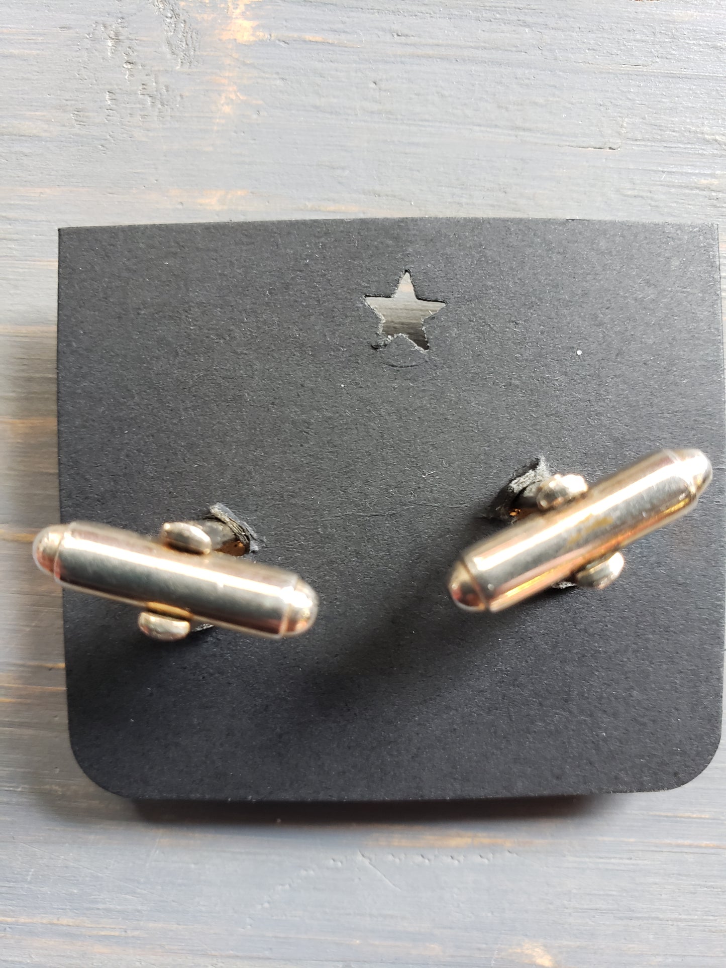 Round vintage cuff links