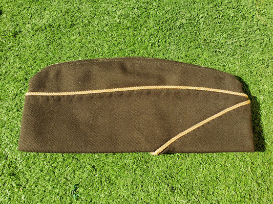 WWII Green Wool Army Hat size 6 7/8