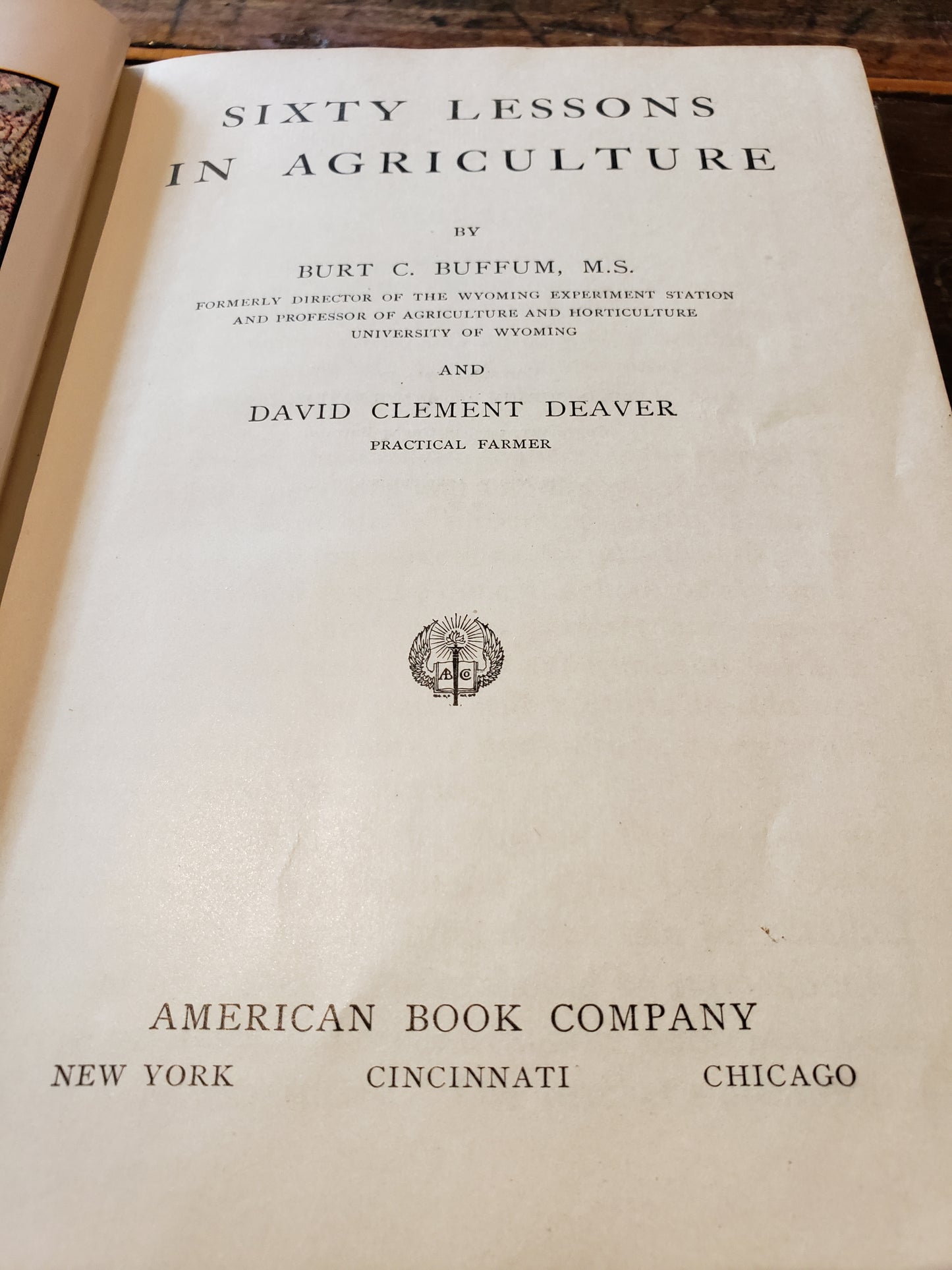 Sixty Lessons in Agriculture, Buffum and Deaver (1913)