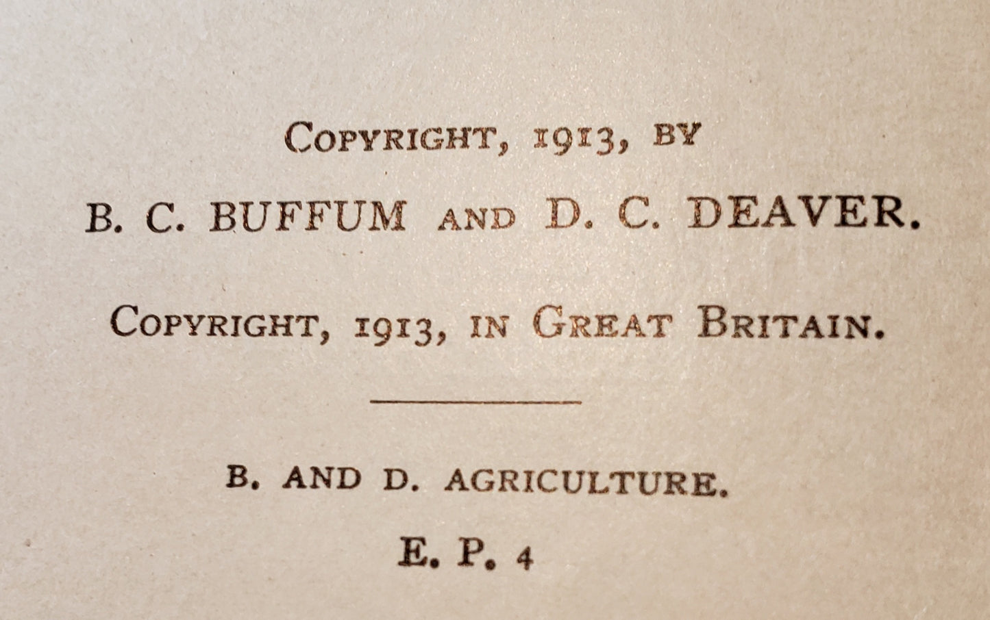Sixty Lessons in Agriculture, Buffum and Deaver (1913)