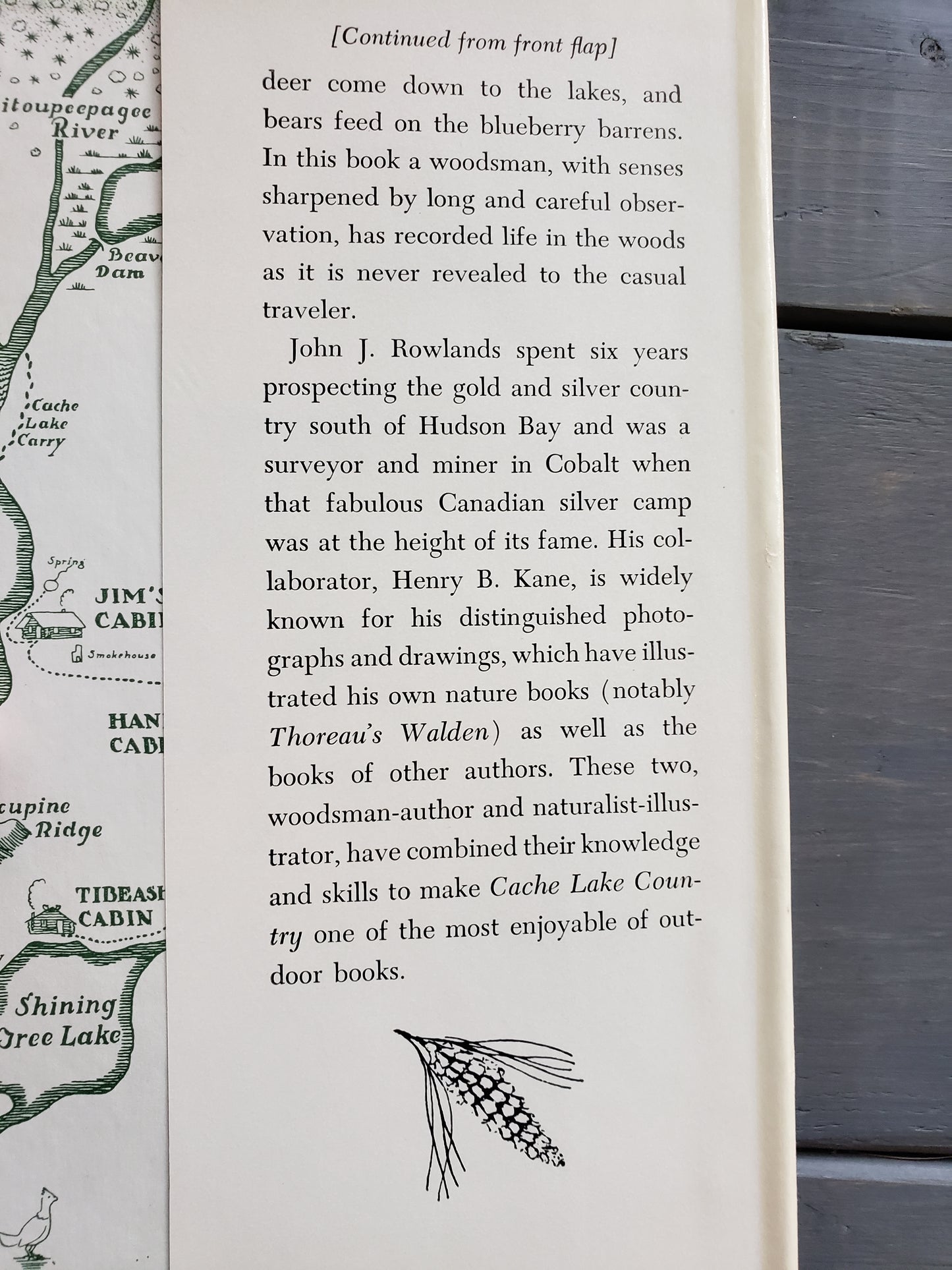 Cache Lake Country Life in the North Woods by John J. Rowlands (1959)