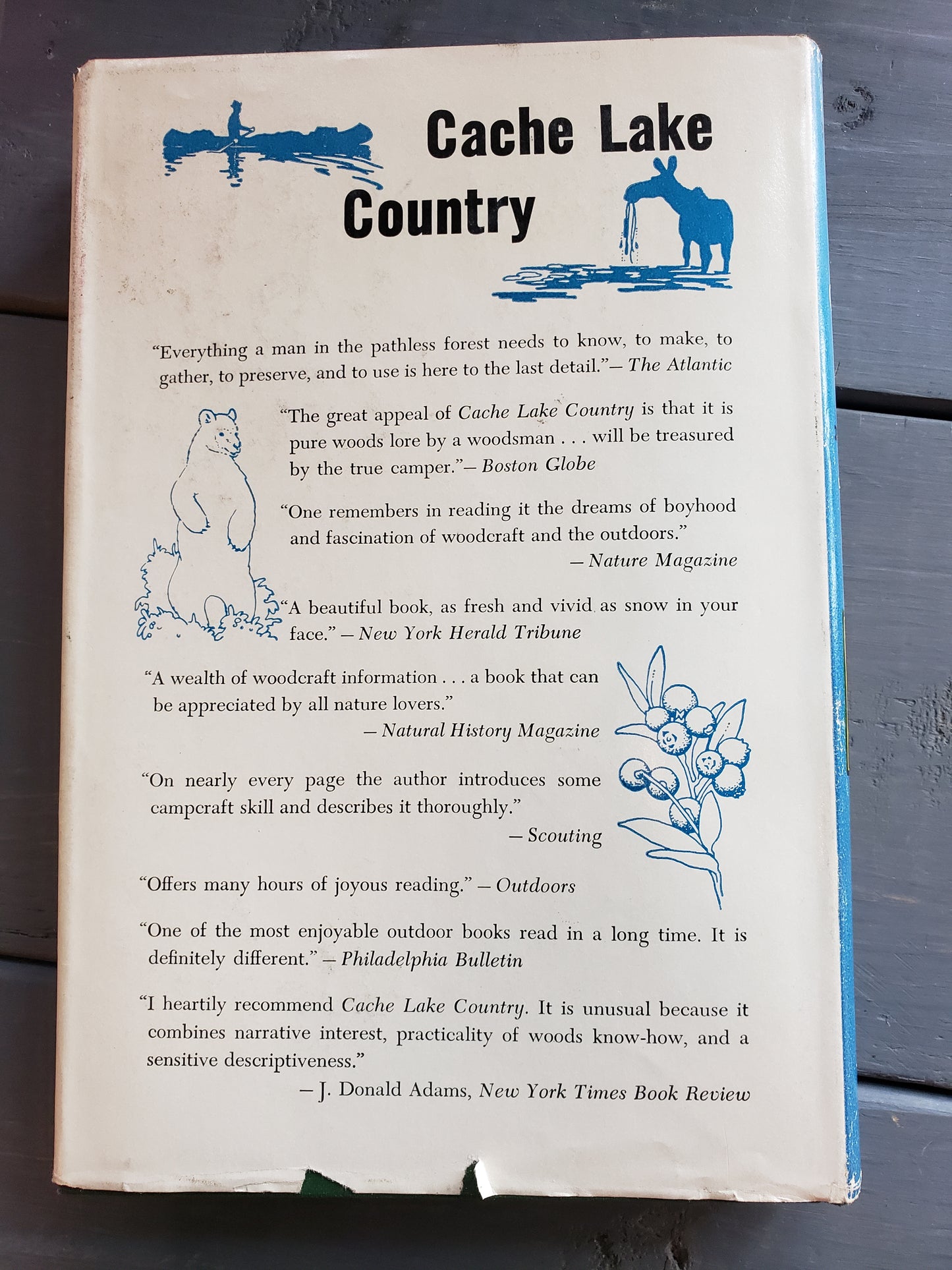 Cache Lake Country Life in the North Woods by John J. Rowlands (1959)