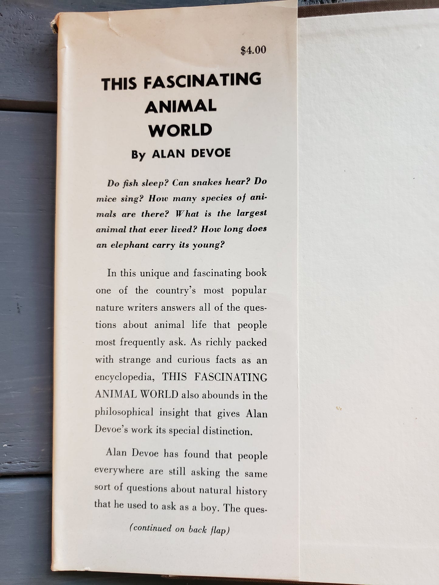 This Fascinating Animal World by Alan DeVoe (1959)