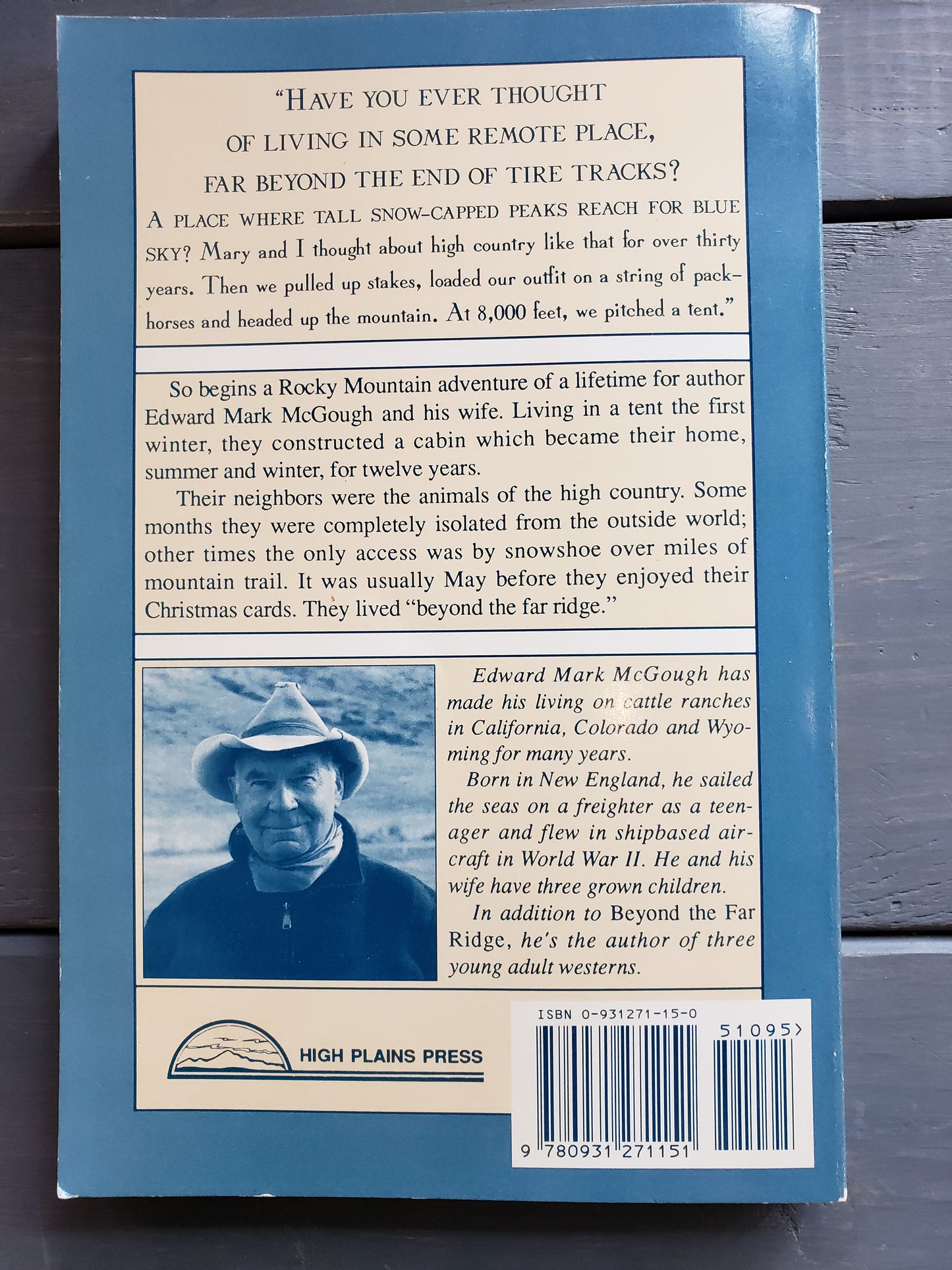 Beyond the Far Ridge by Edward M. McGough (AUTOGRAPHED)