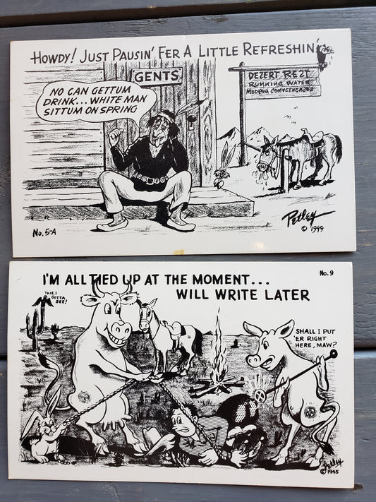 Bob Petley postcards set of two