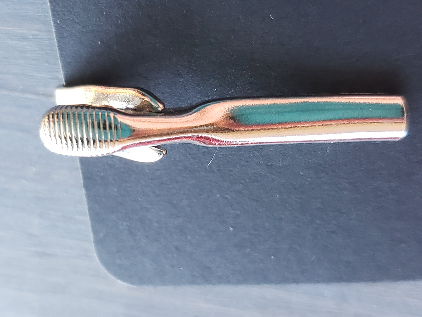 Vintage Tie Bar with purple faceted stone