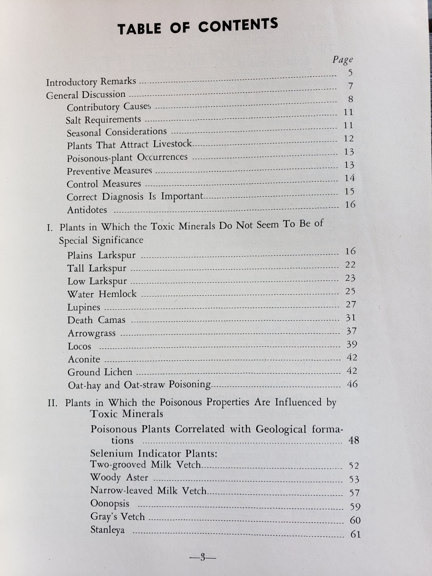 Poisonous Plants and Livestock Poisoning (1953)