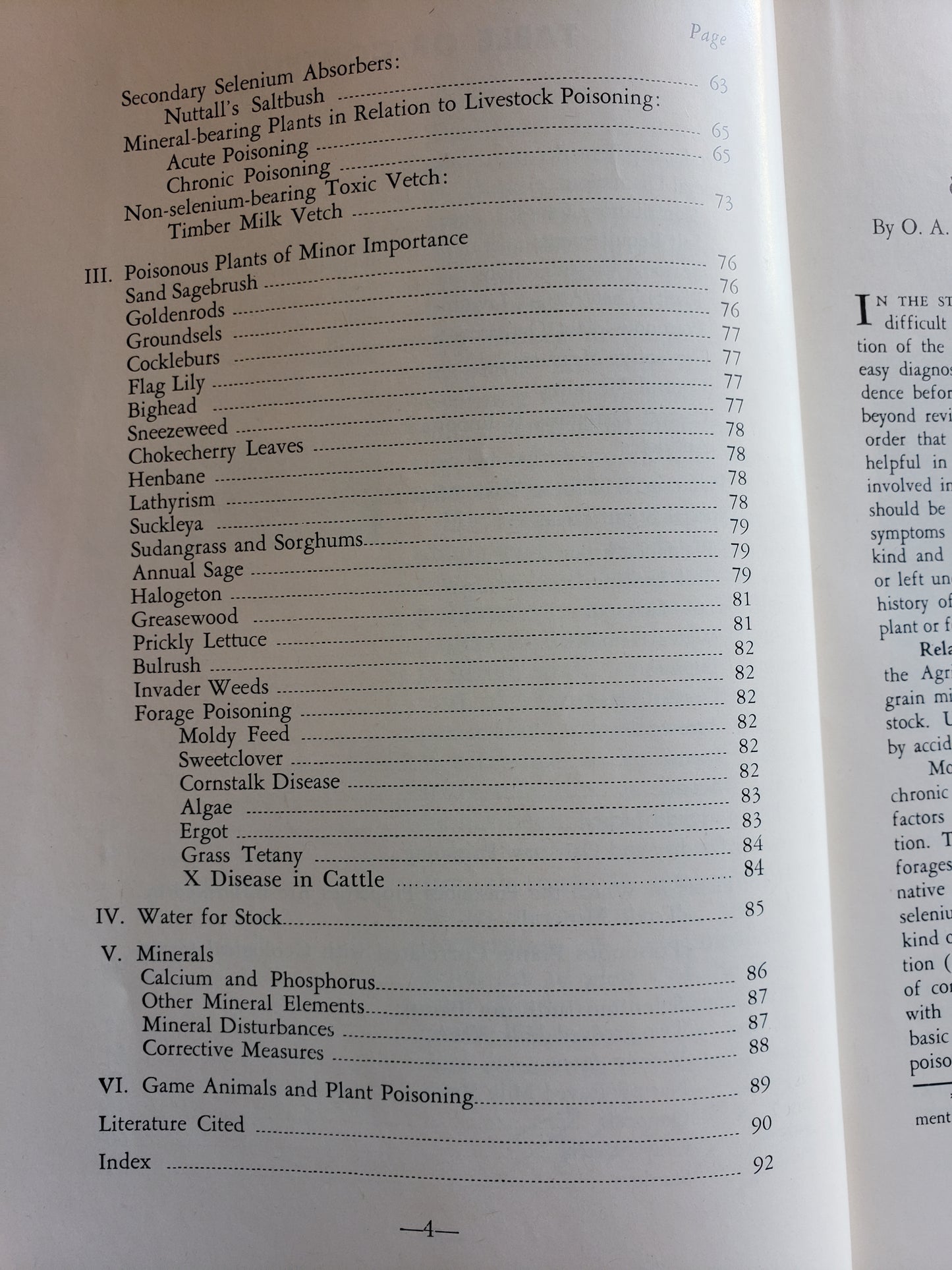 Poisonous Plants and Livestock Poisoning (1953)