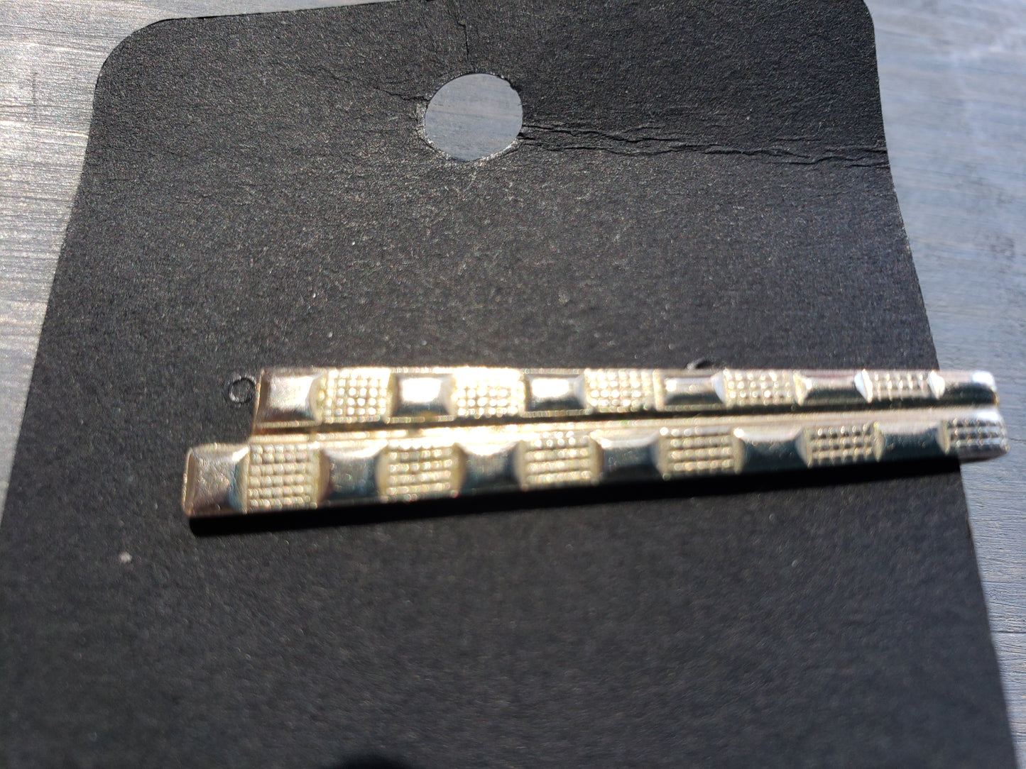Double bar vintage tie clip