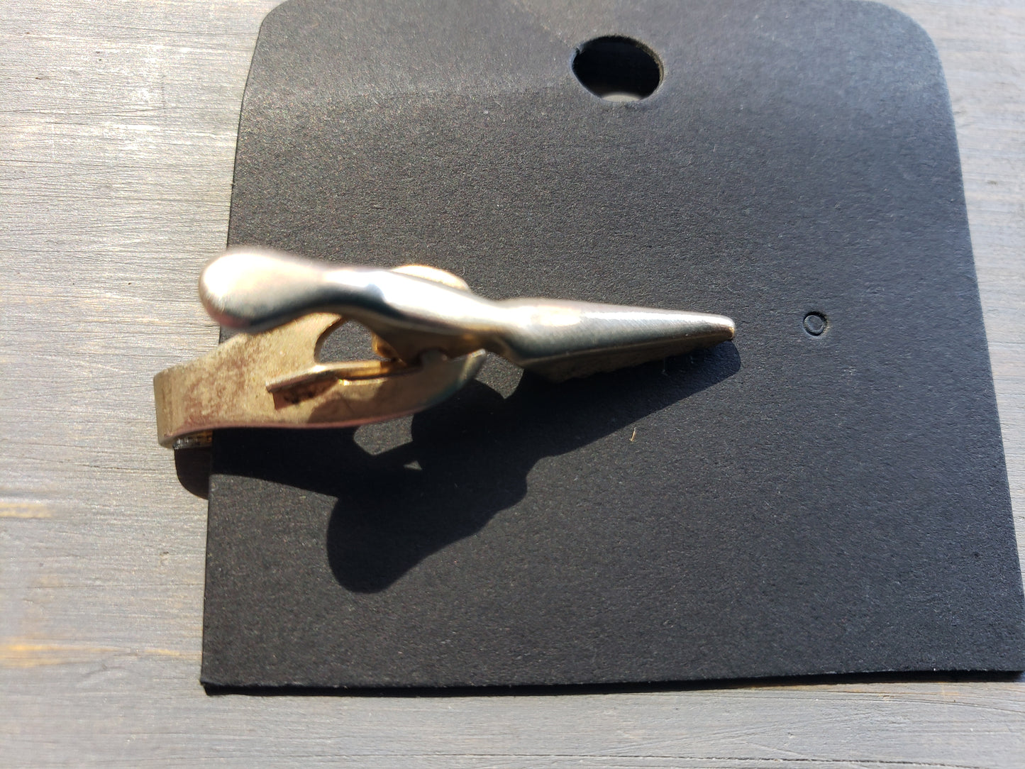 Double bar vintage tie clip
