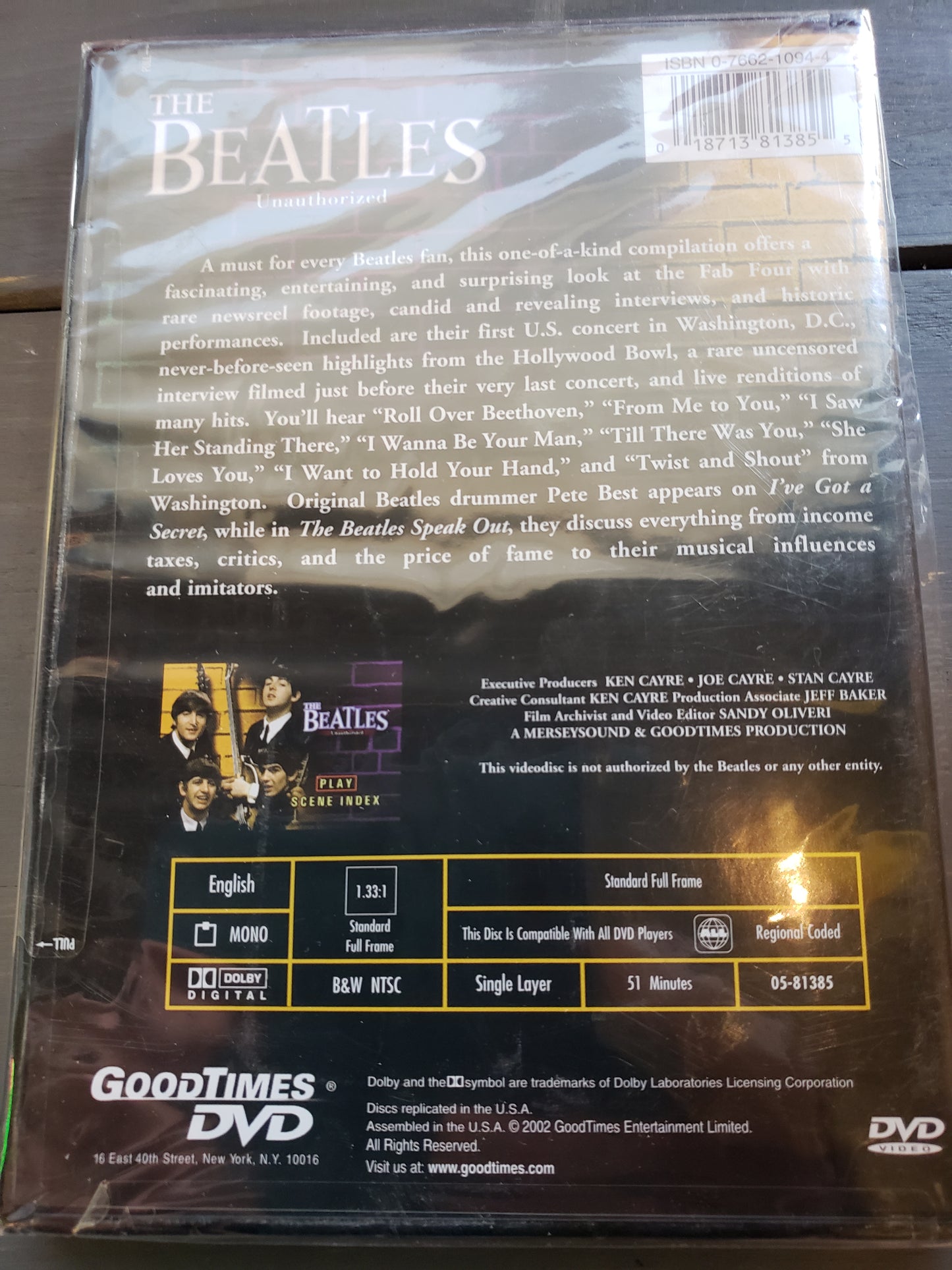 The Beatles unauthorized DVD