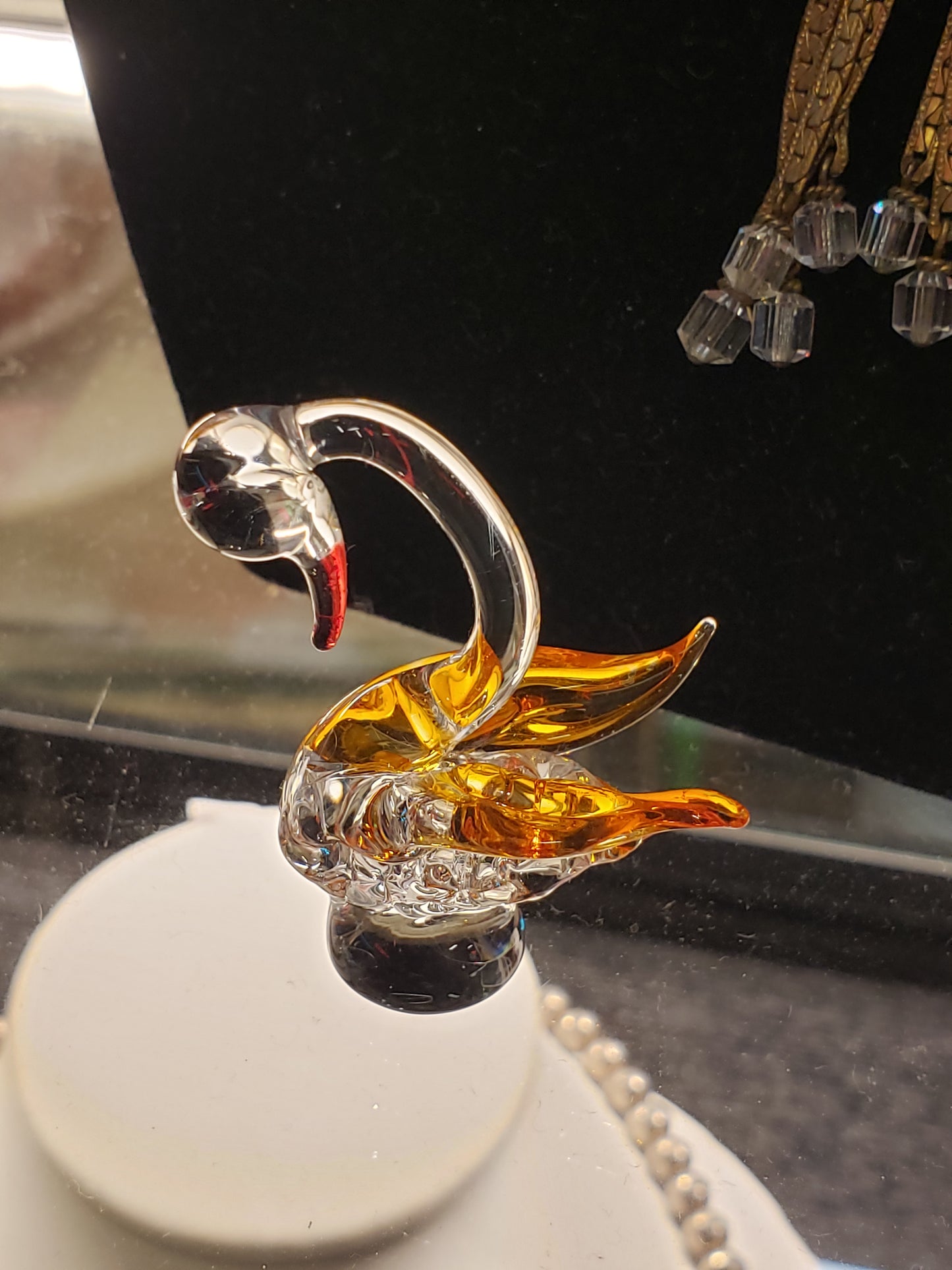 Glass swan