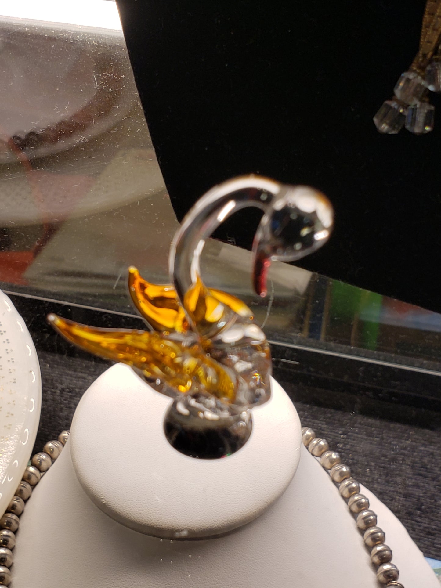 Glass swan
