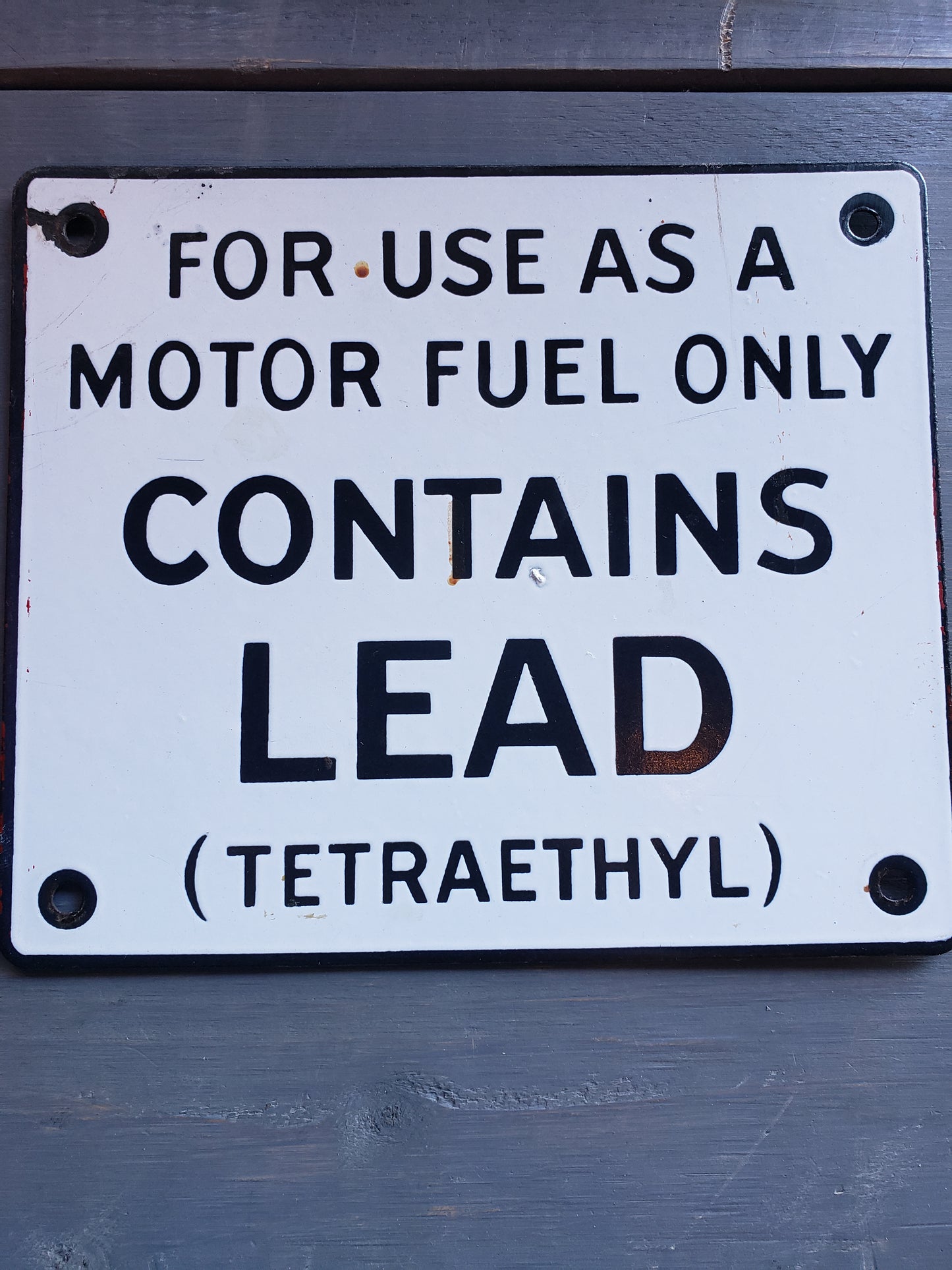 Tetraethyl gas pump plate***