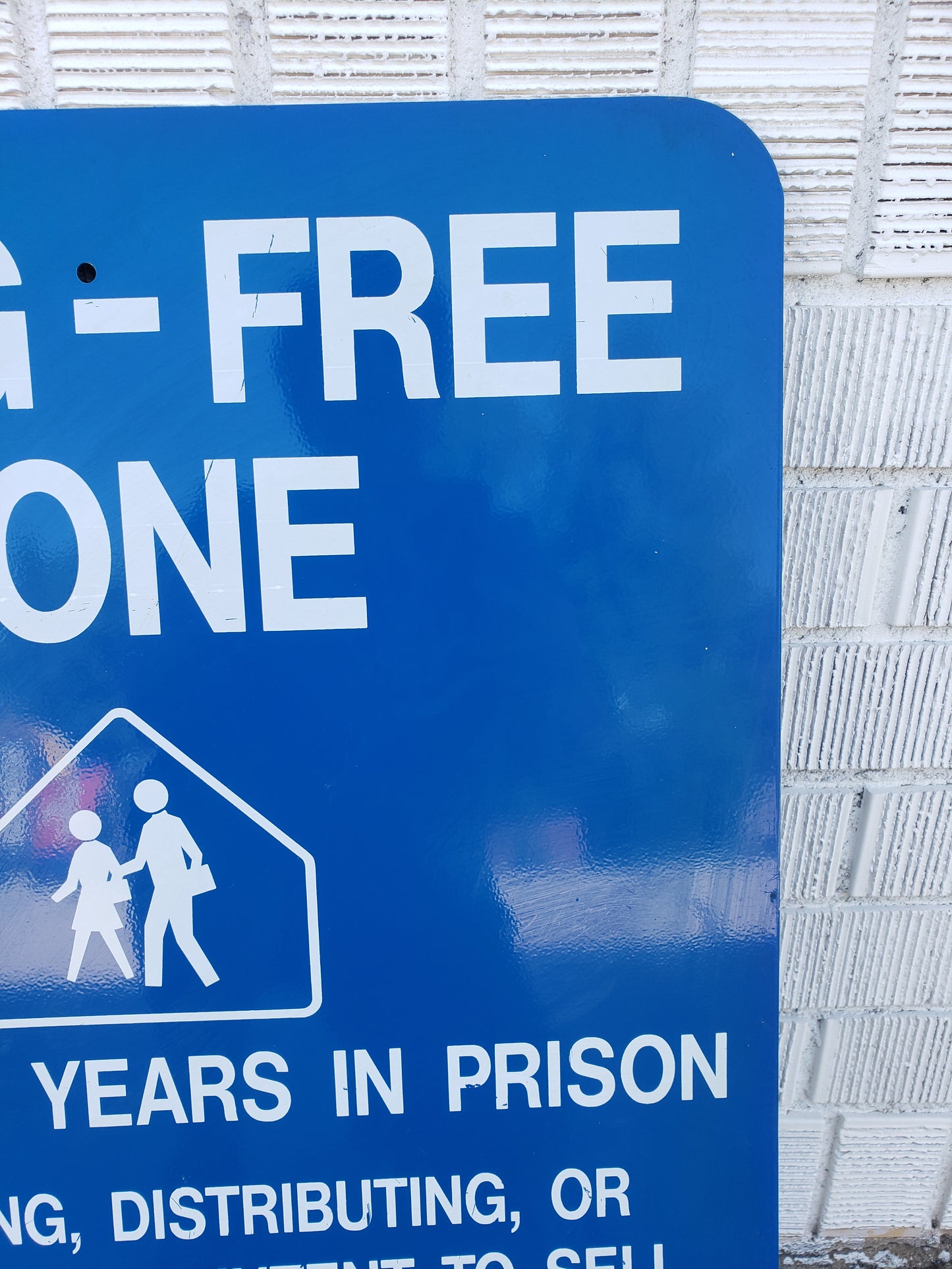 Original Drug-Free School Zone (Colorado) sign