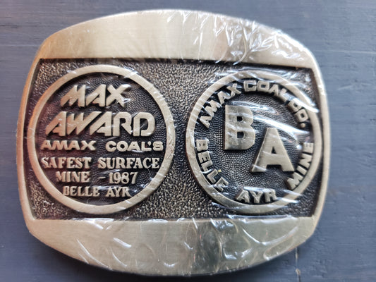 1987 AMAX Coal Co. belt buckle