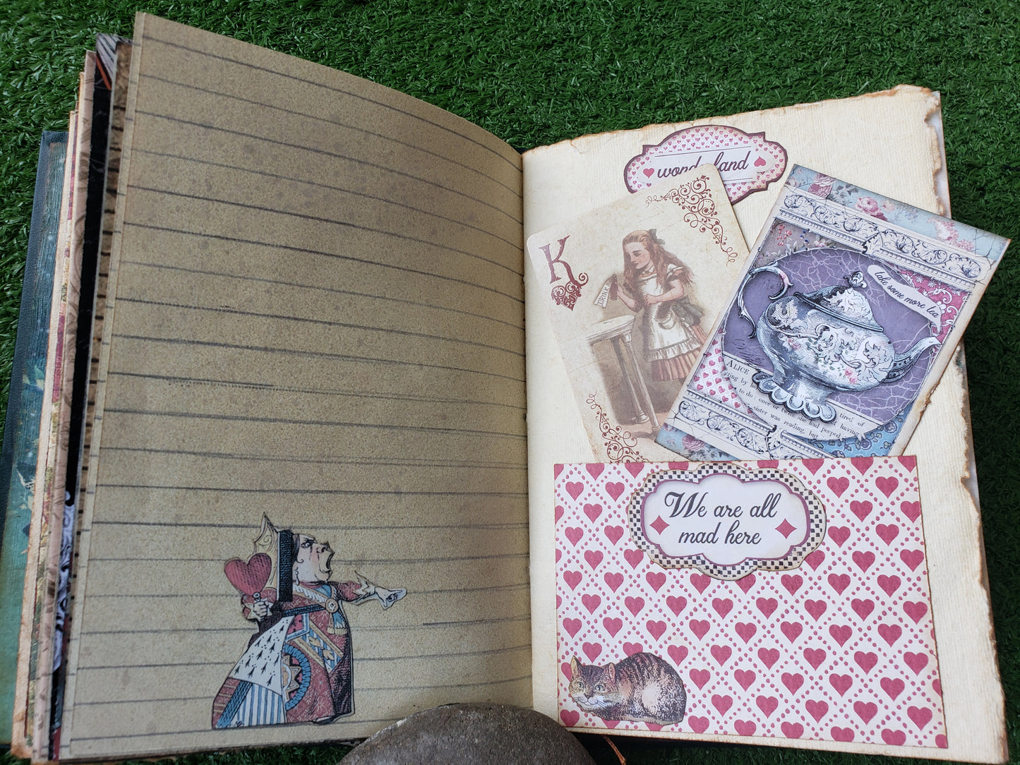 Alice in Wonderland themed Journal