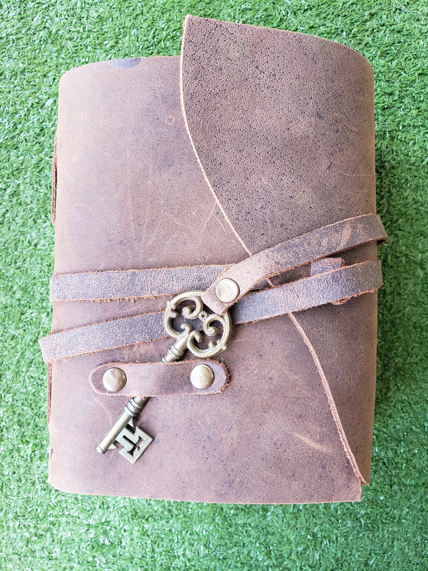Victorian Journal - Leather Cover with Key