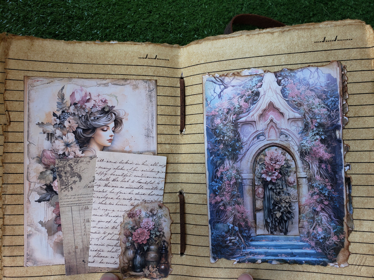 Victorian Journal - Leather Cover with Key