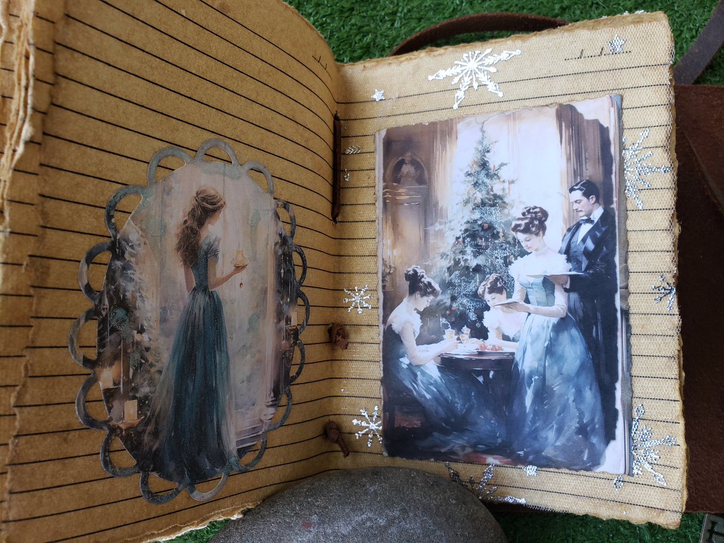 Victorian Journal - Leather Cover with Key