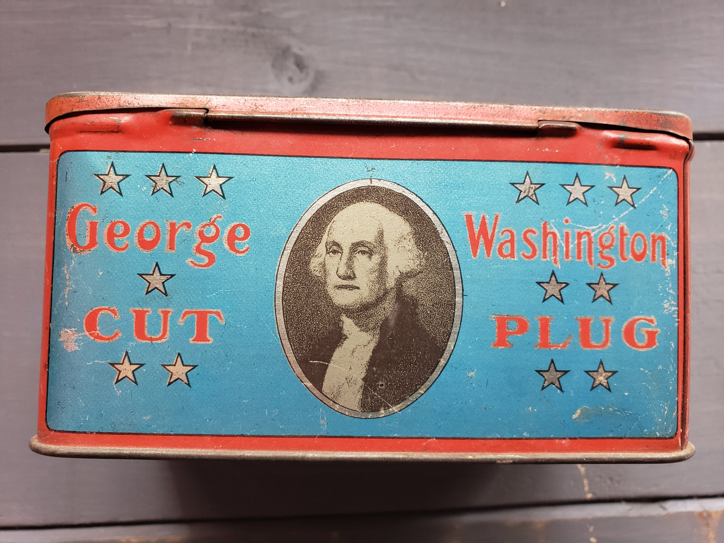 George Washington Cut Plug tobacco tin