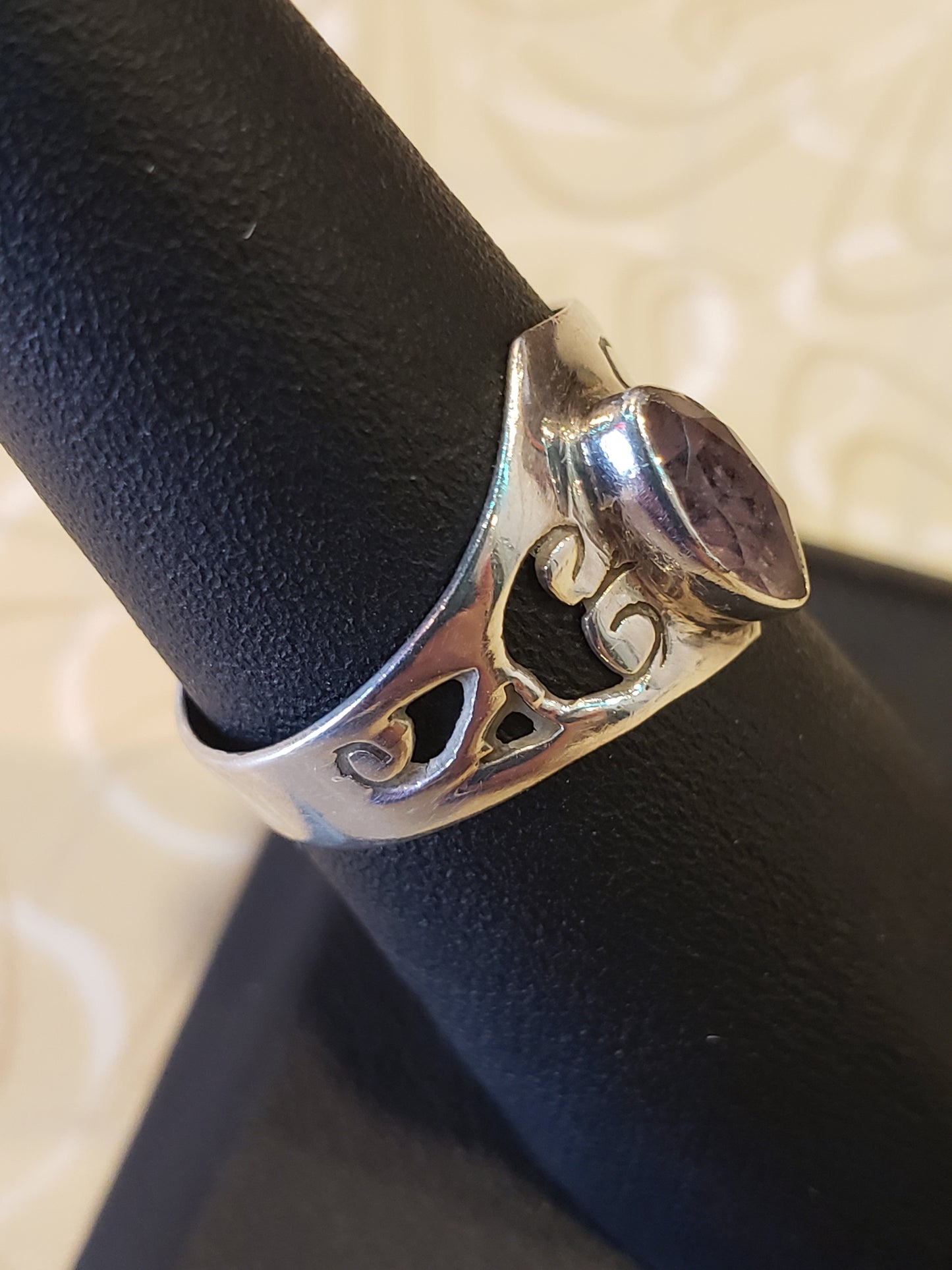 Sterling amethyst ring size 7