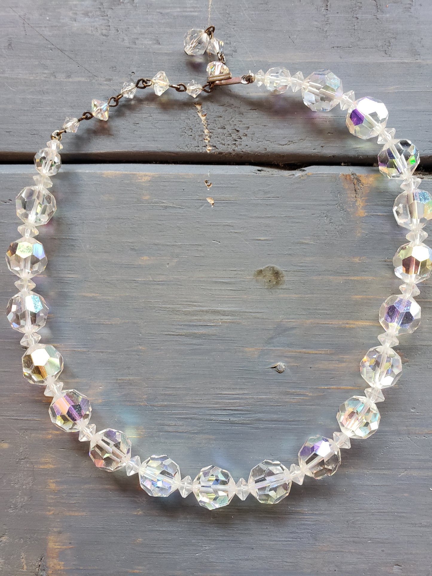 Iridescent Bead Choker