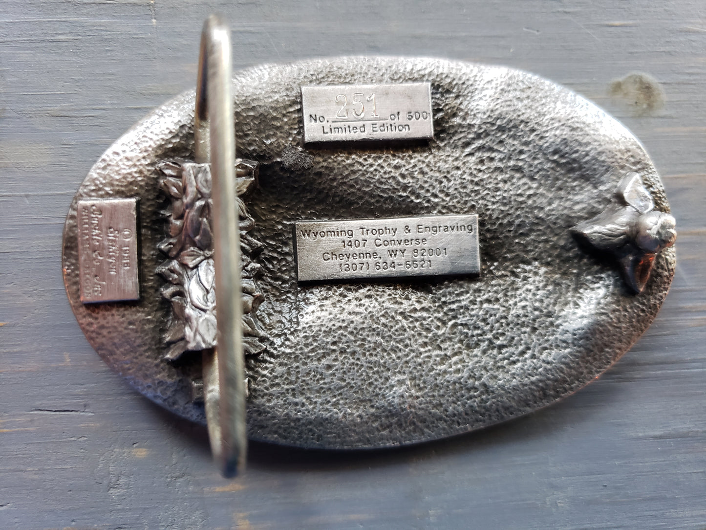 WYCON Chemicals Bison Belt Buckle