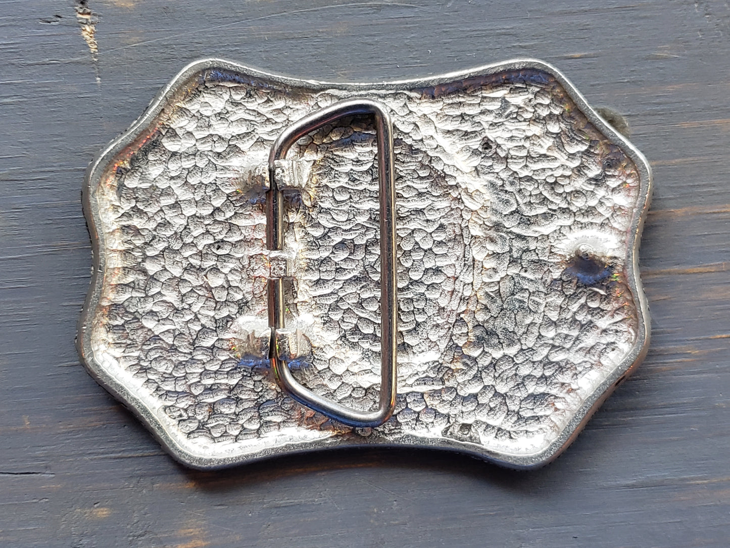 Vintage bucking horse belt buckle