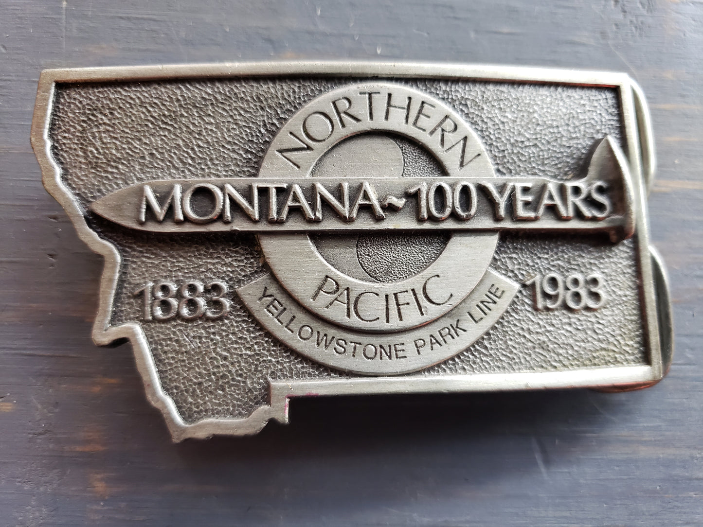 Northern Pacific Montana belt buckle