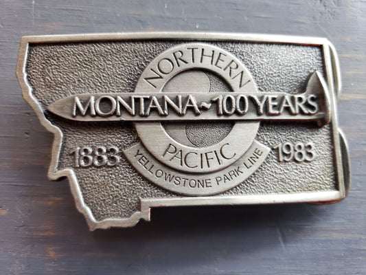 Northern Pacific Montana belt buckle
