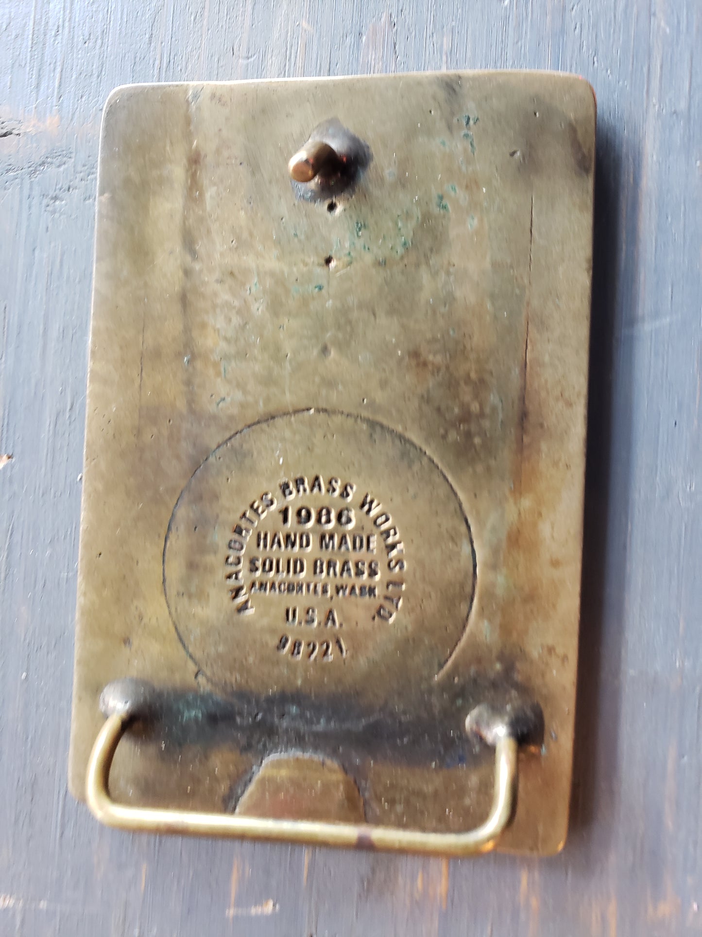 Anacortes Brass Works Kuparuk Modules belt buckle