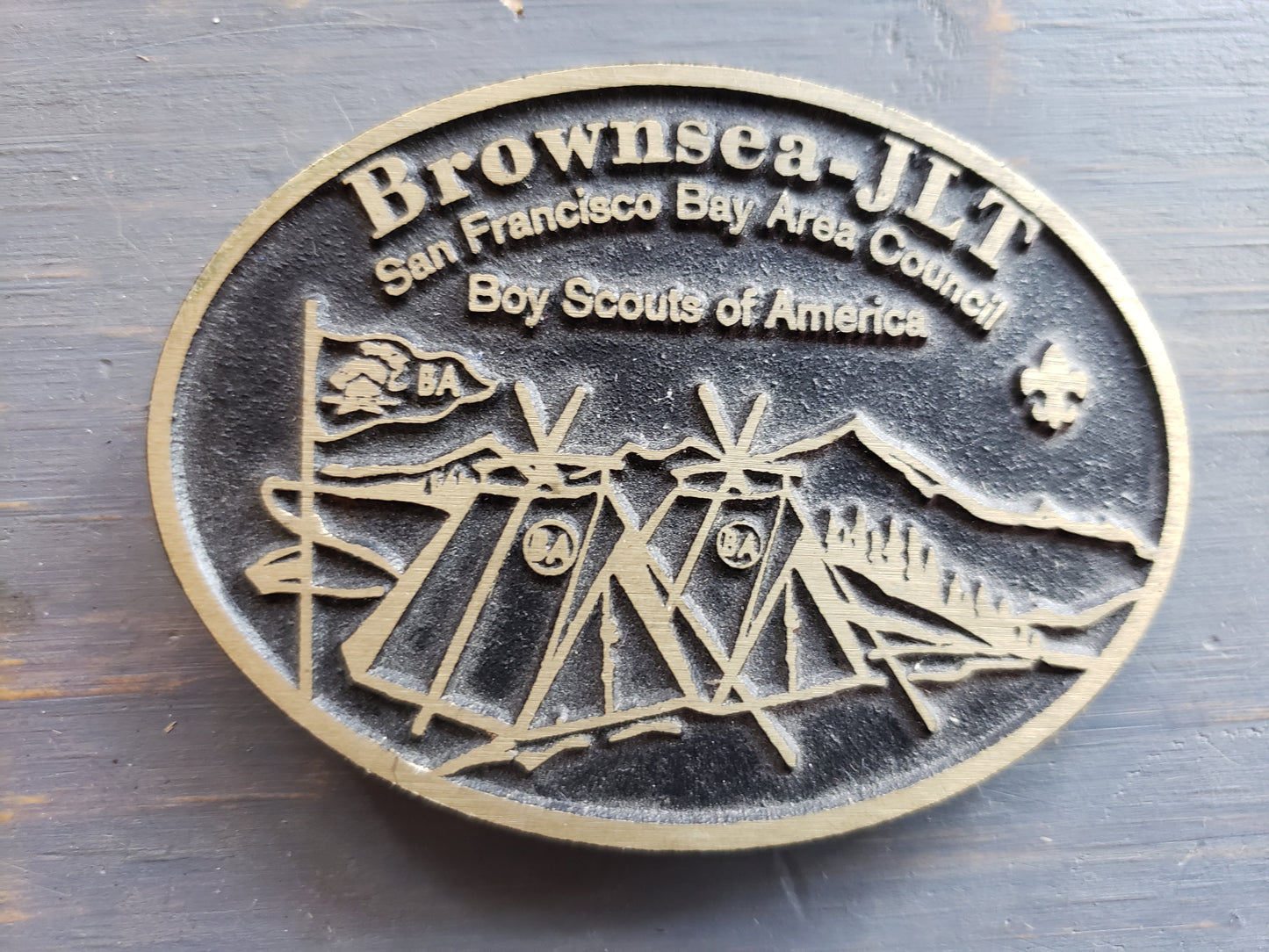 San Francisco Bay Boy Scout belt buckle