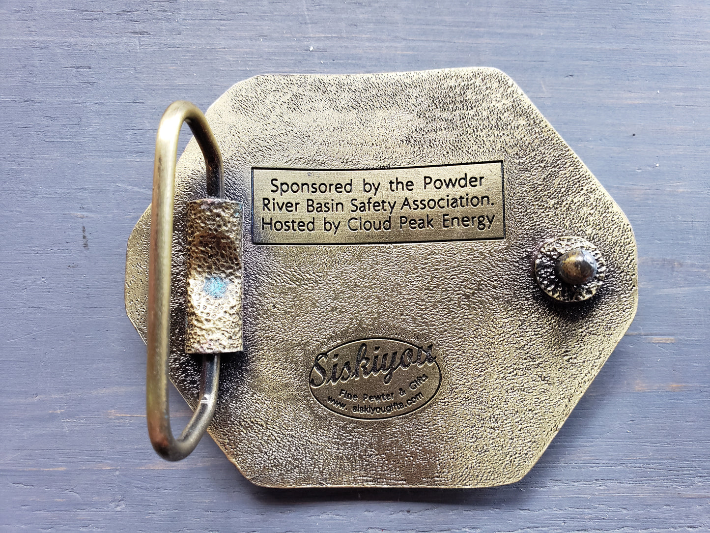 2015 Mine Rescue belt buckle