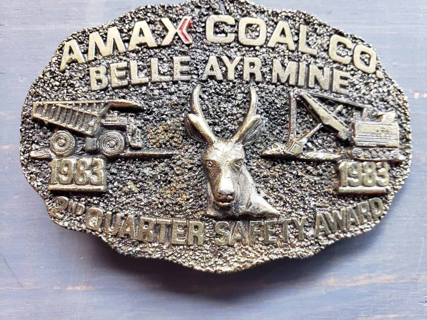AMAX Coal Belle Ayr Mine 2nd Quarter Safety belt buckle