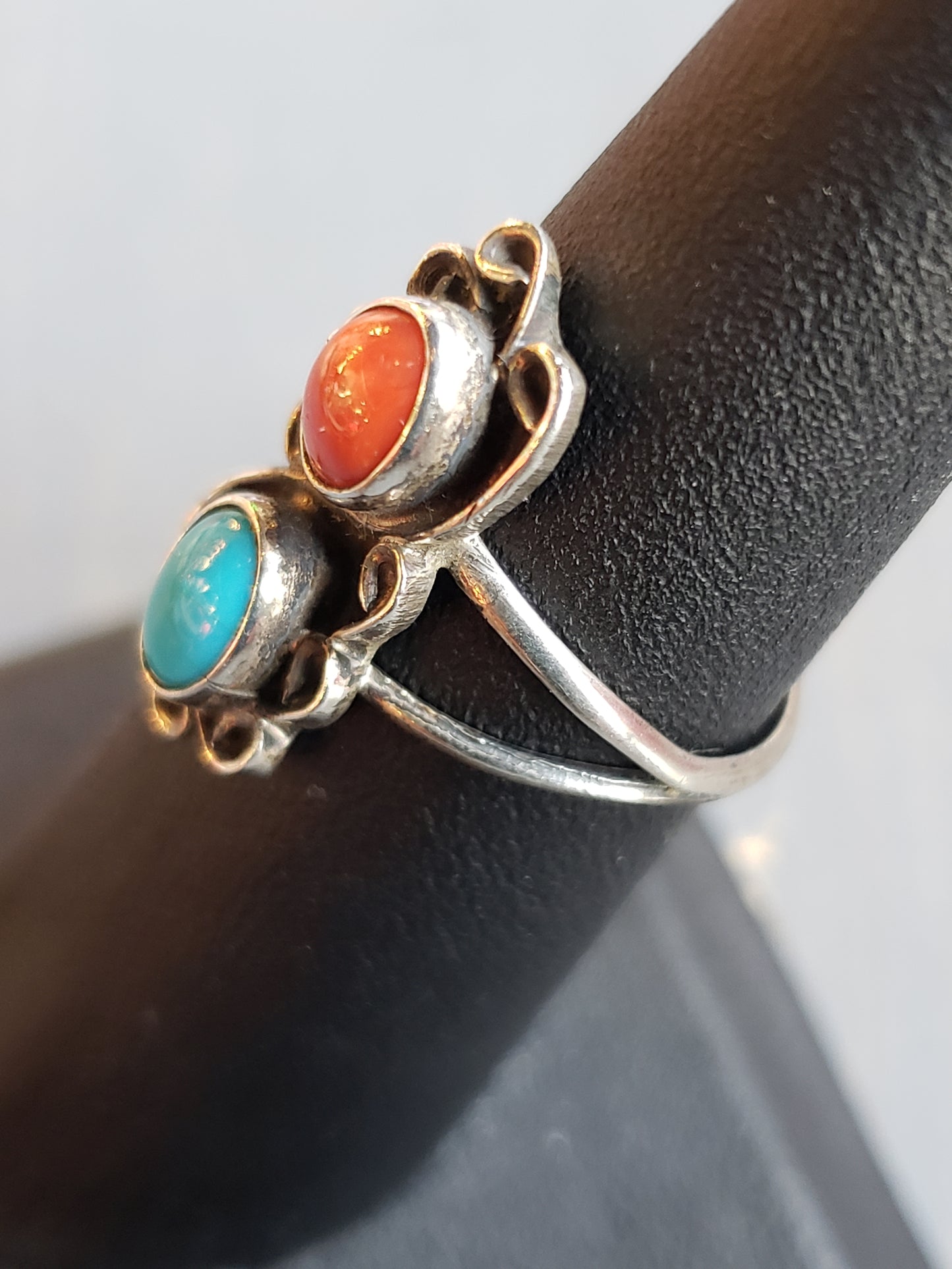 Sterling, TQ, Coral ring size 6