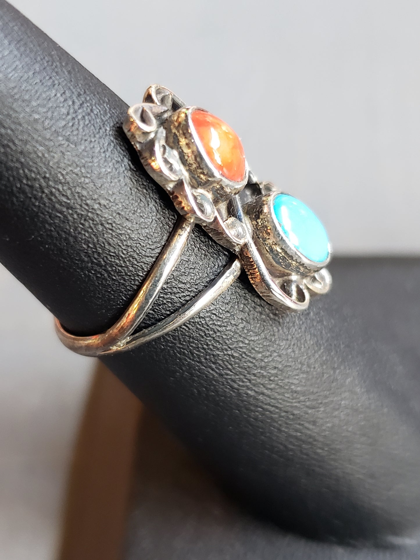 Sterling, TQ, Coral ring size 6