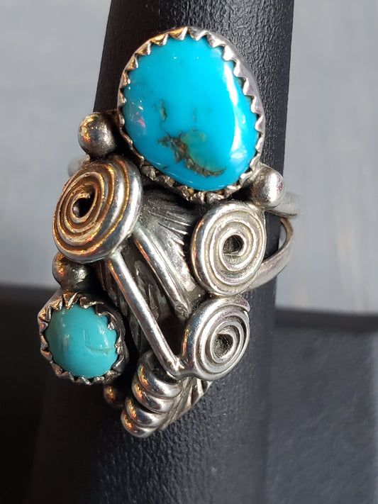 Sterling Turquoise Ring size 7