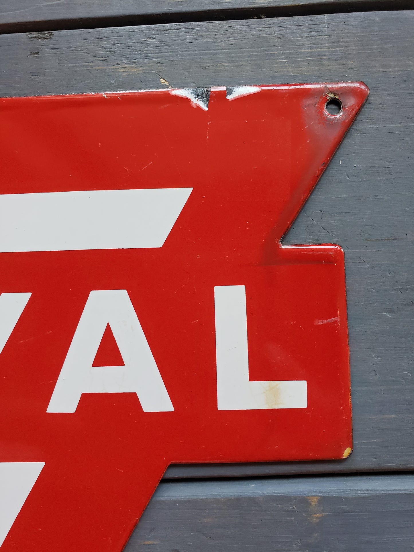 Original ROYAL gas pump plate